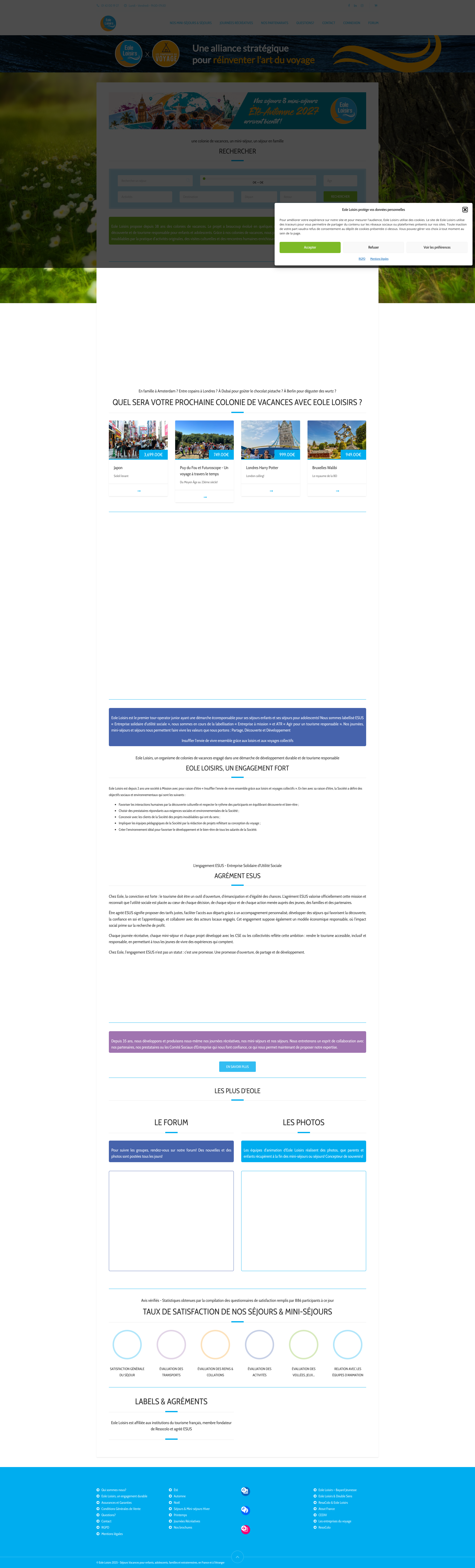 Aperçu du site