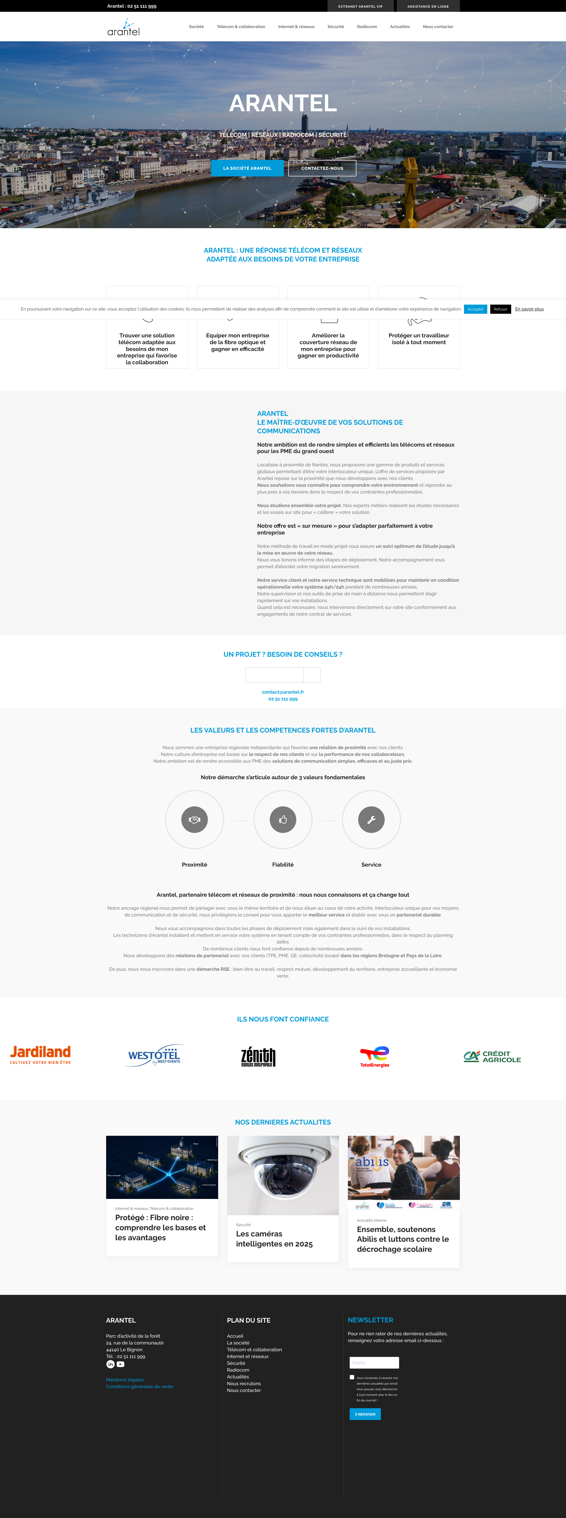 Aperçu du site