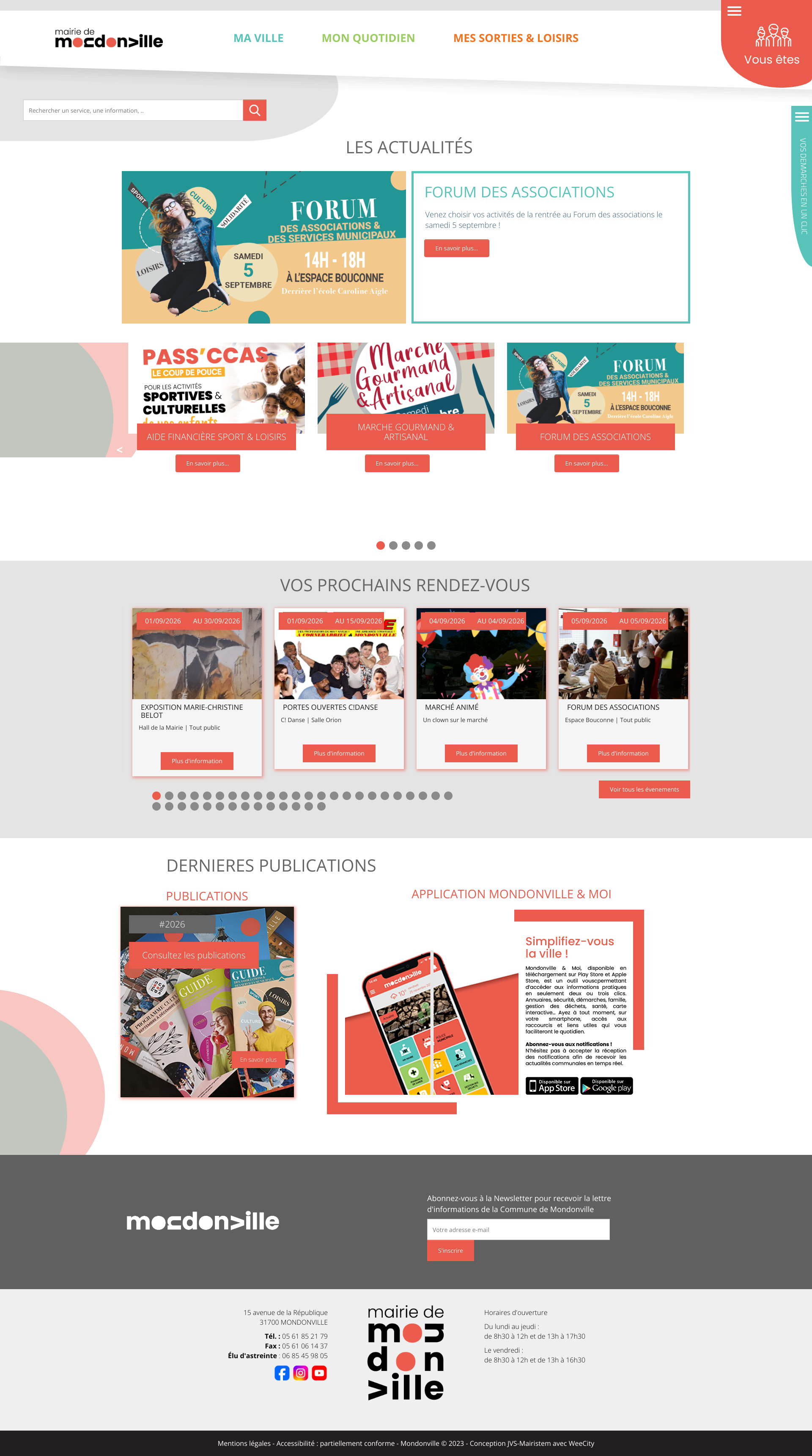Aperçu du site