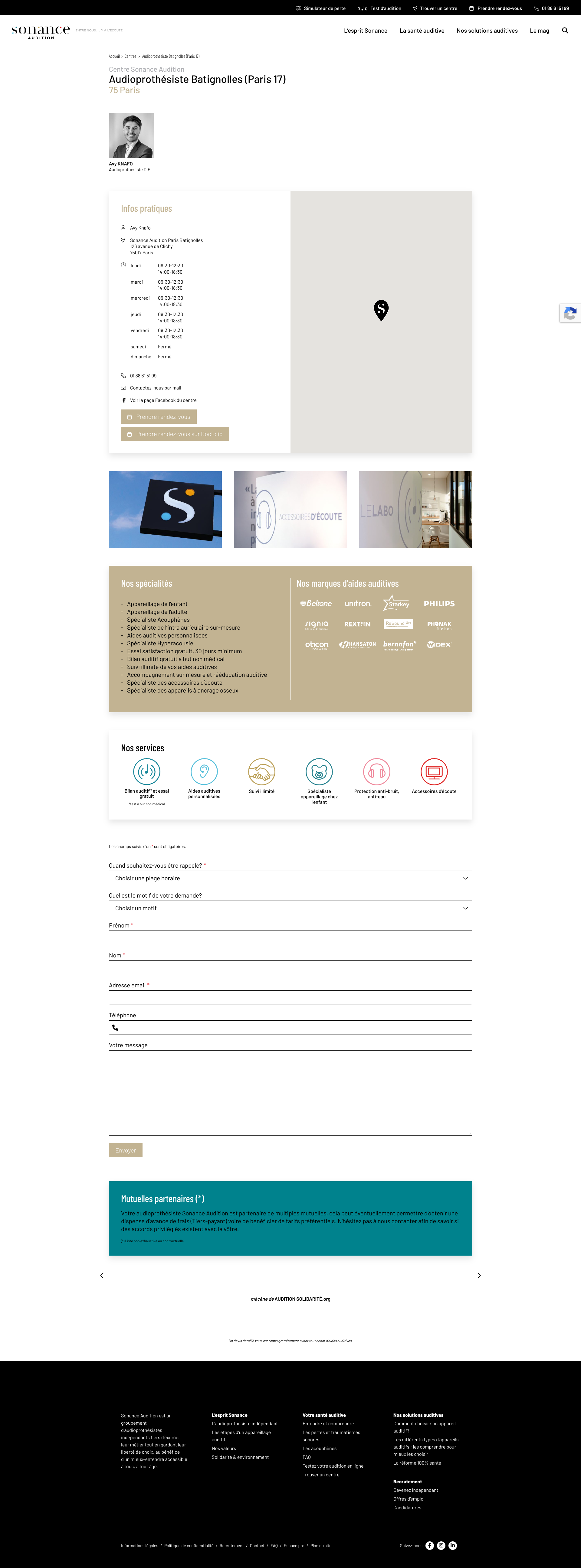 Aperçu du site