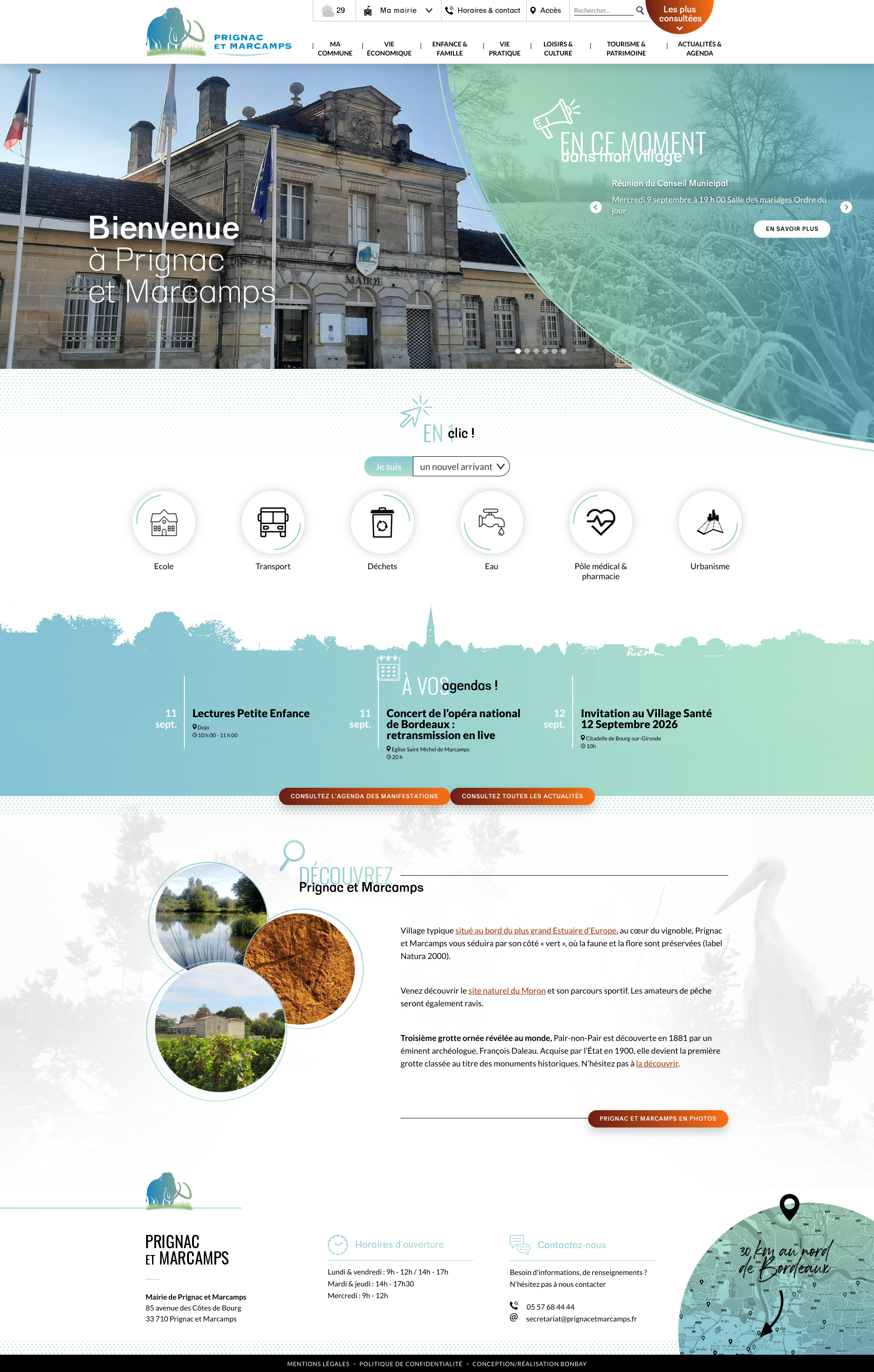 Aperçu du site
