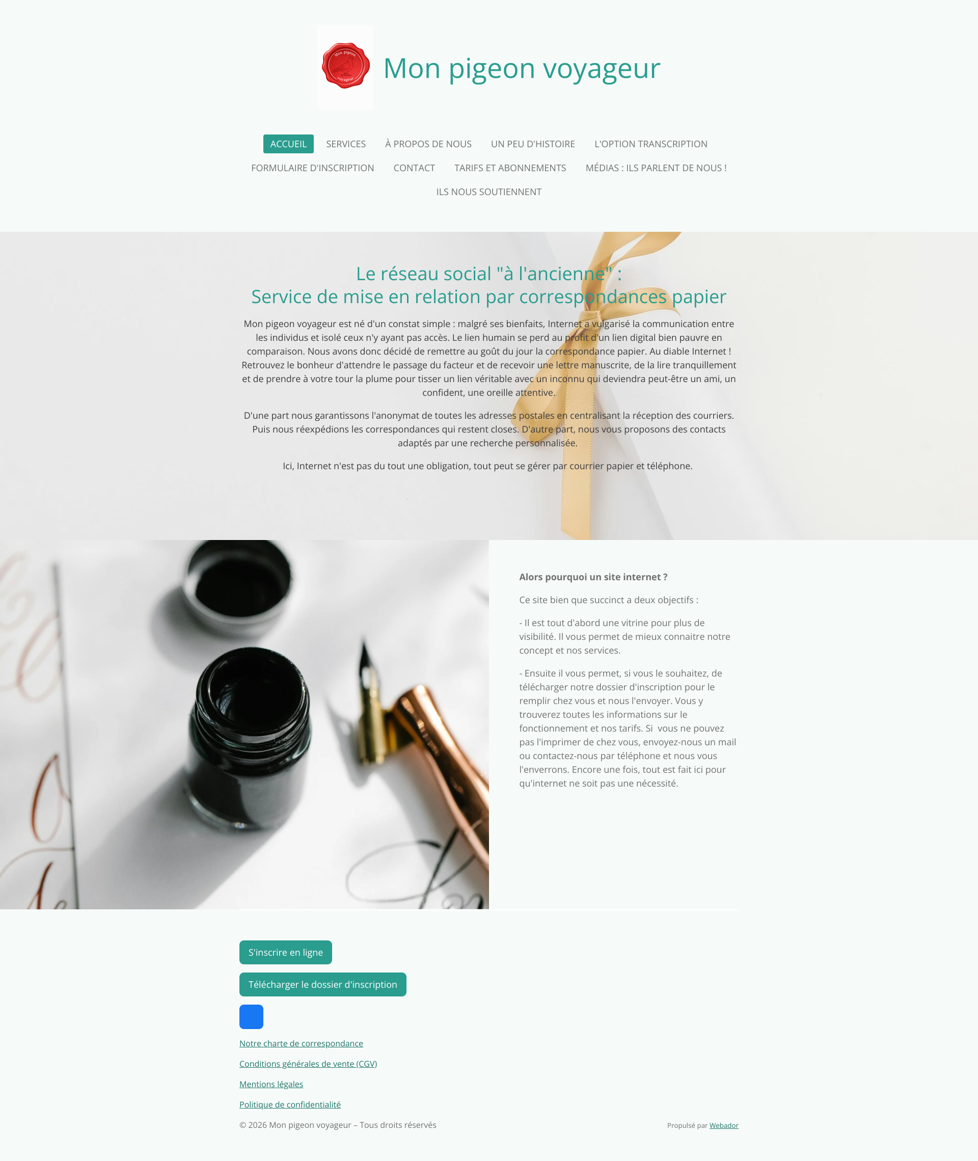 Aperçu du site