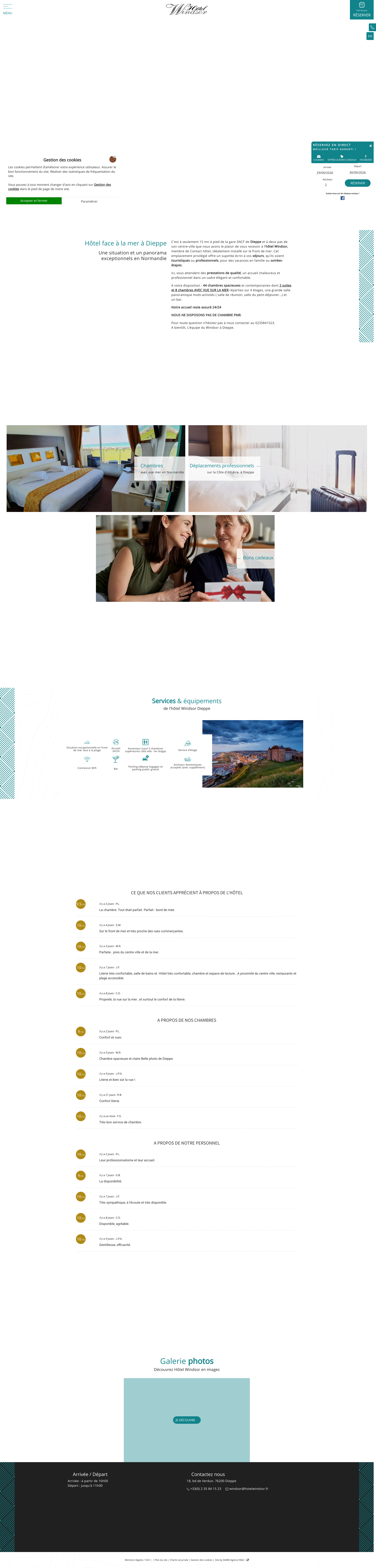 Aperçu du site