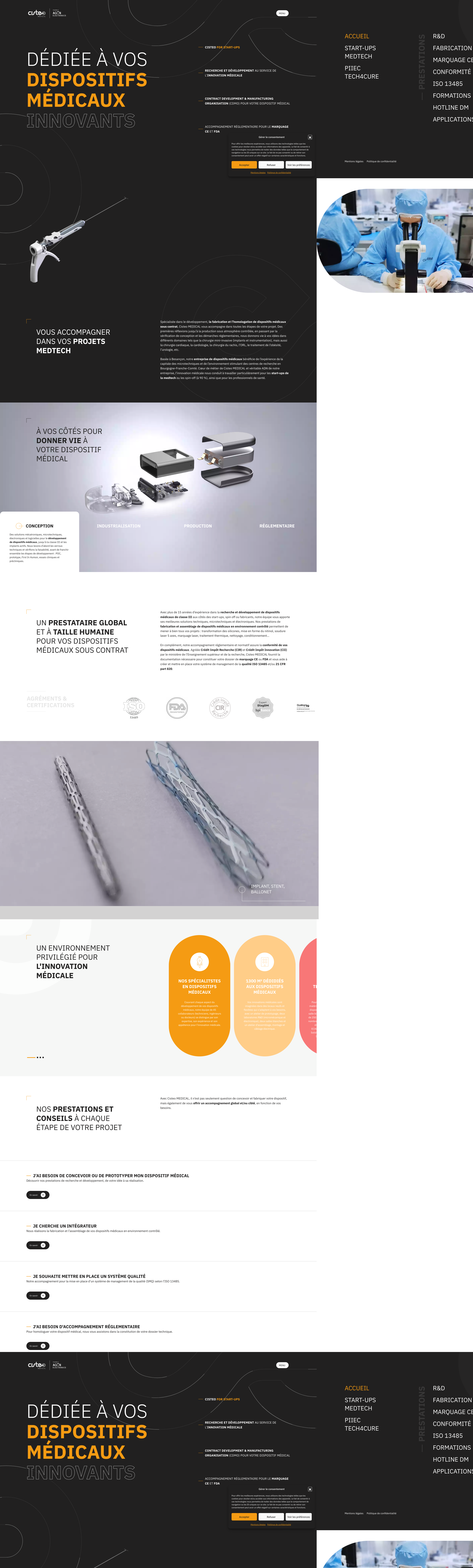 Aperçu du site