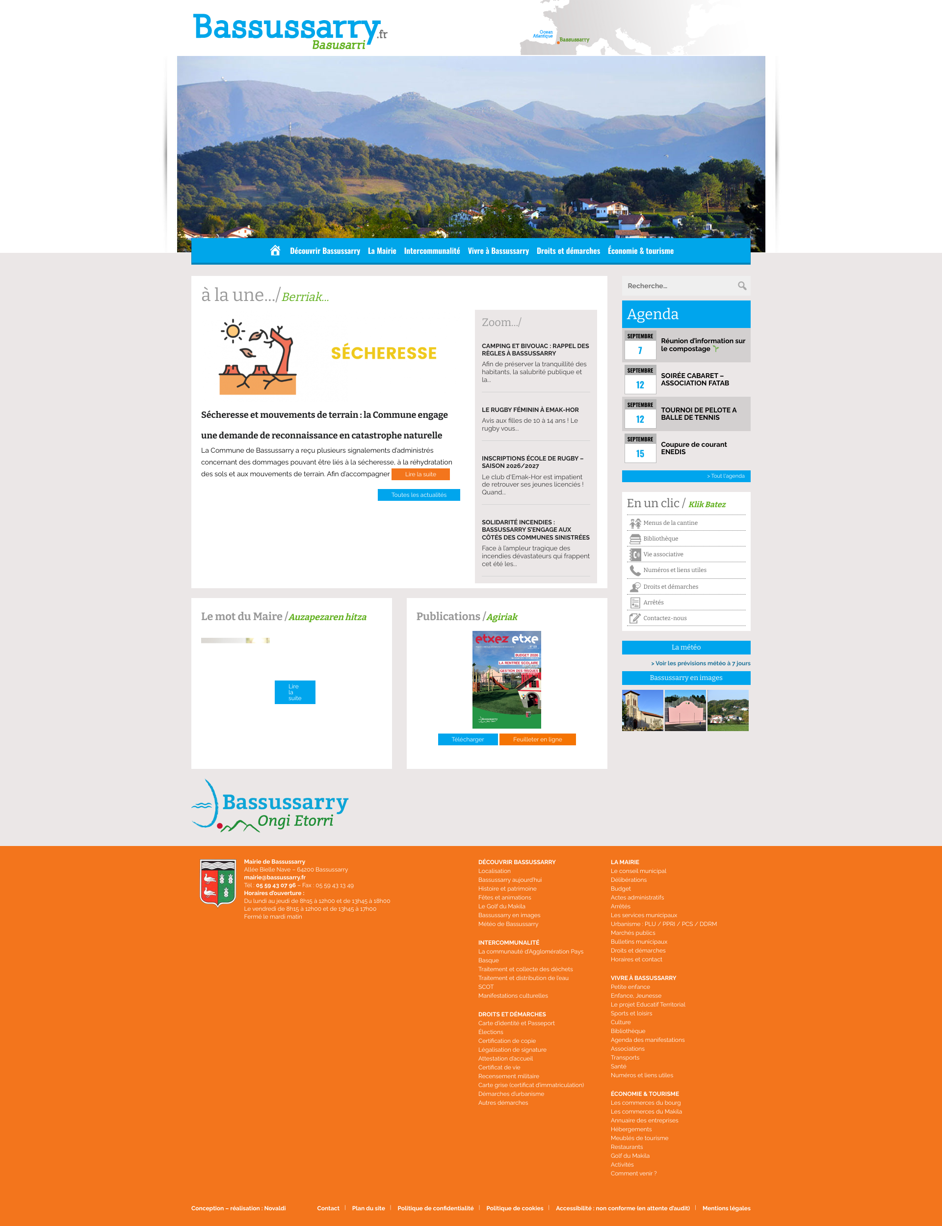 Aperçu du site