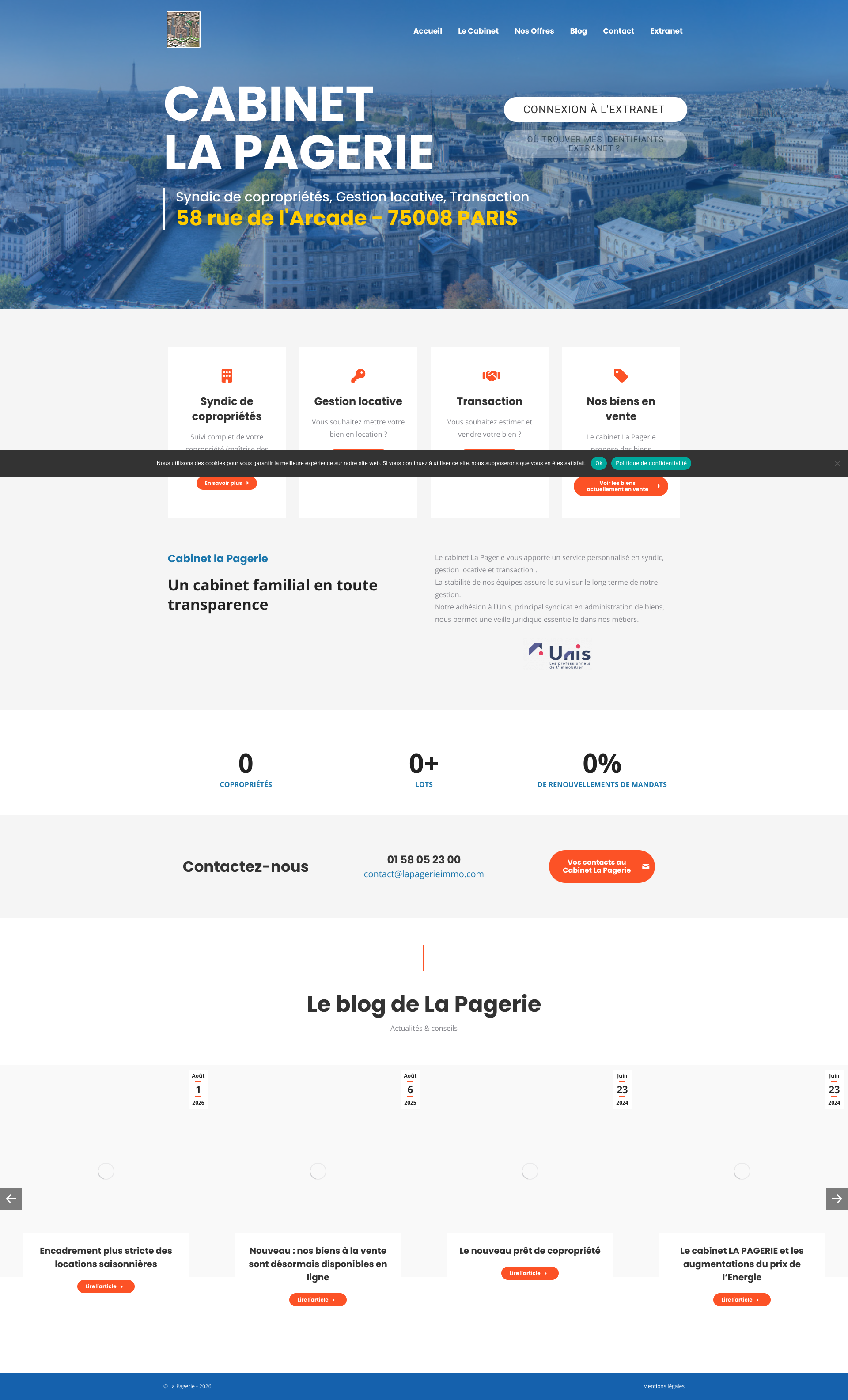 Aperçu du site
