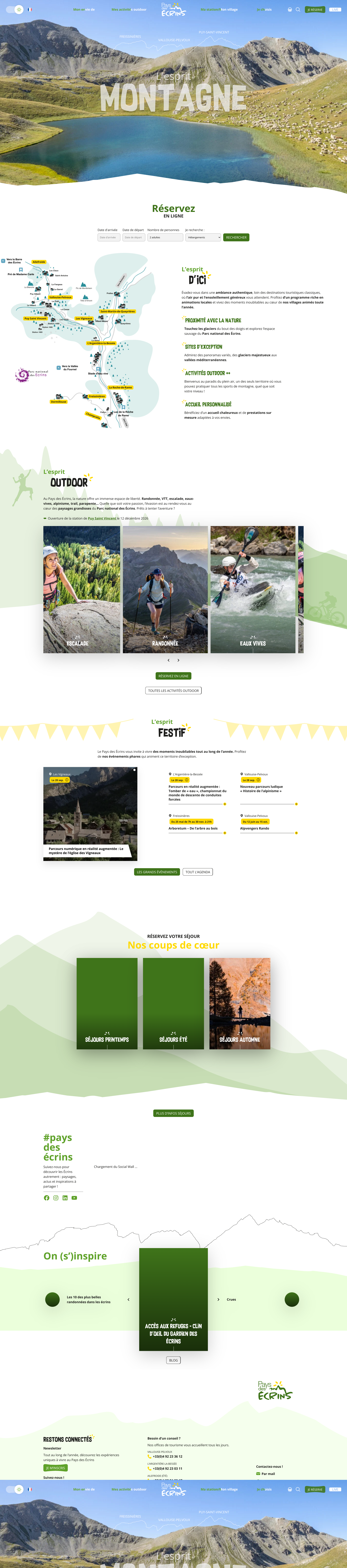 Aperçu du site