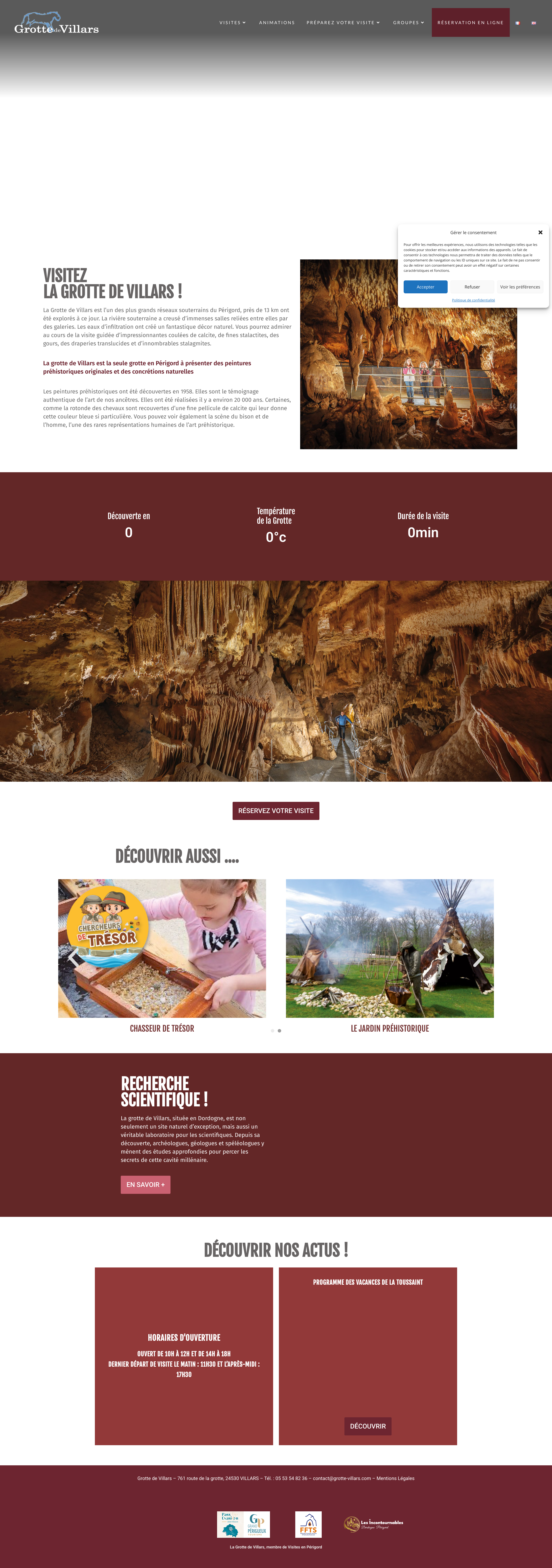 Aperçu du site