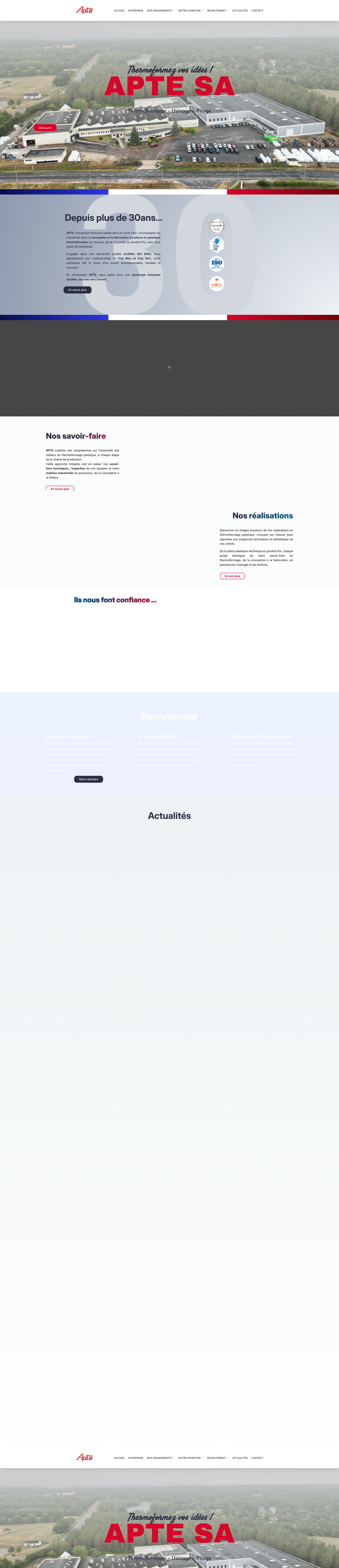 Aperçu du site