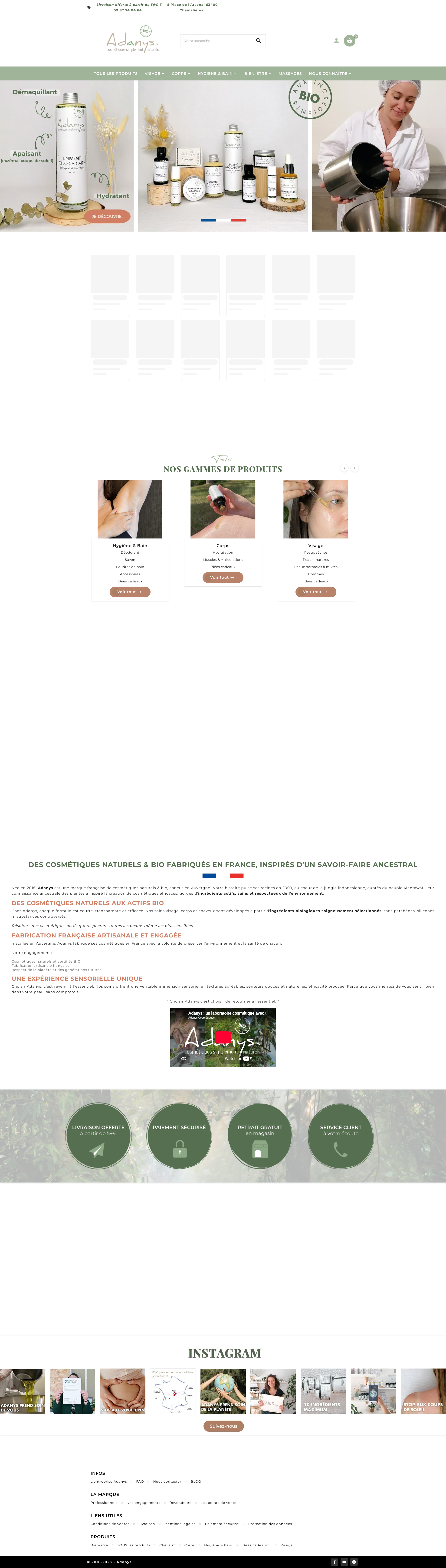 Aperçu du site