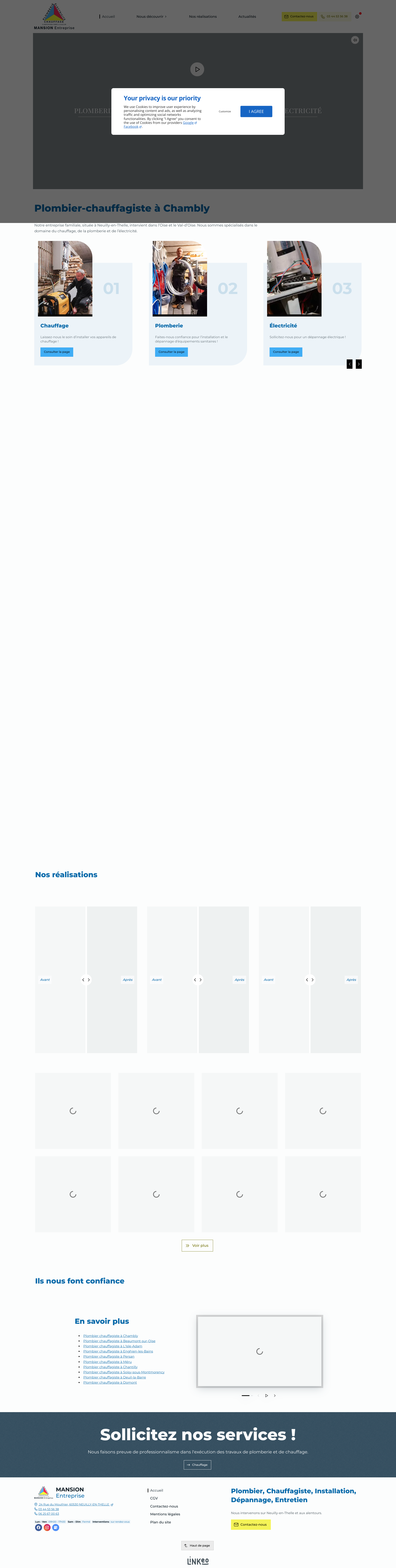 Aperçu du site