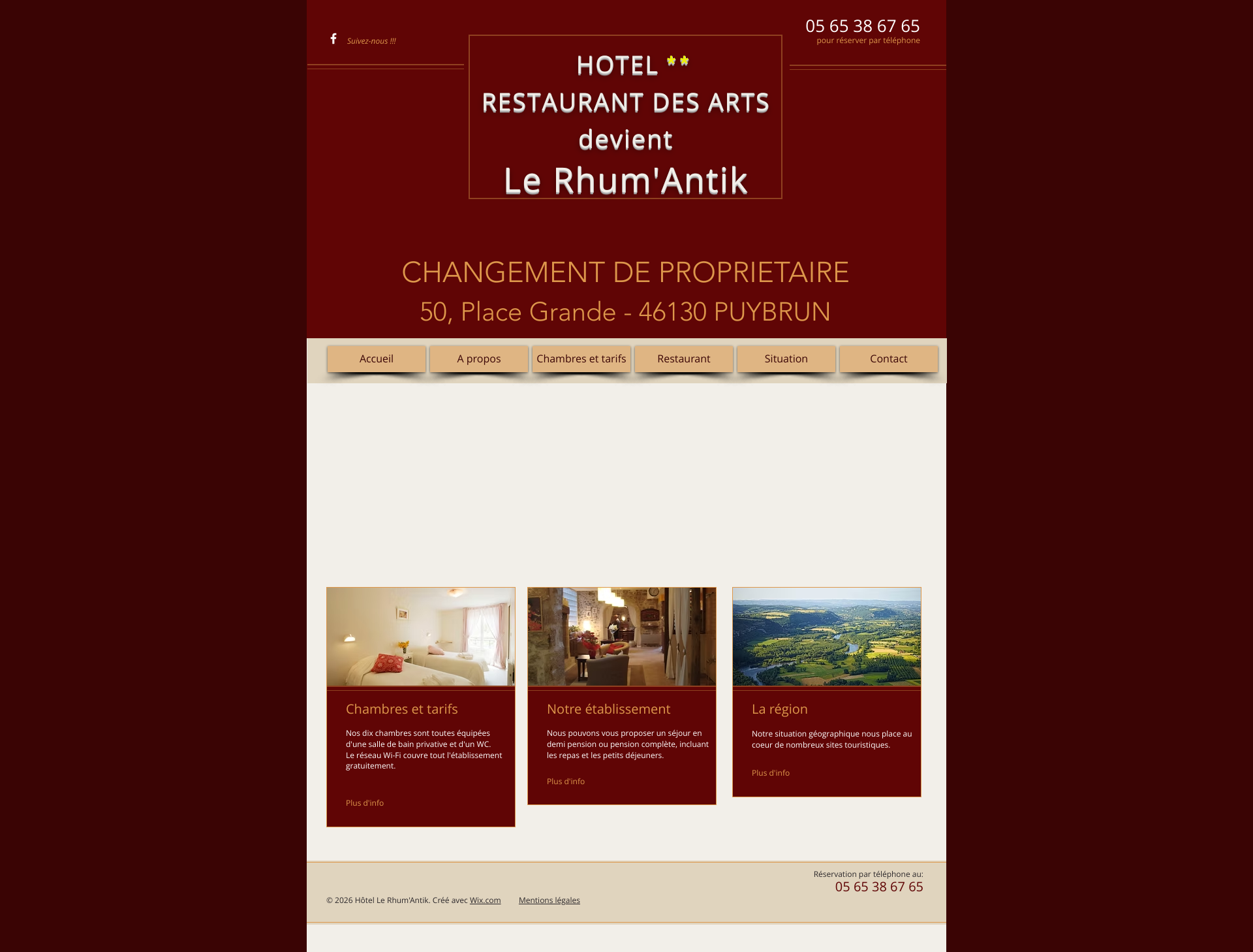 Aperçu du site