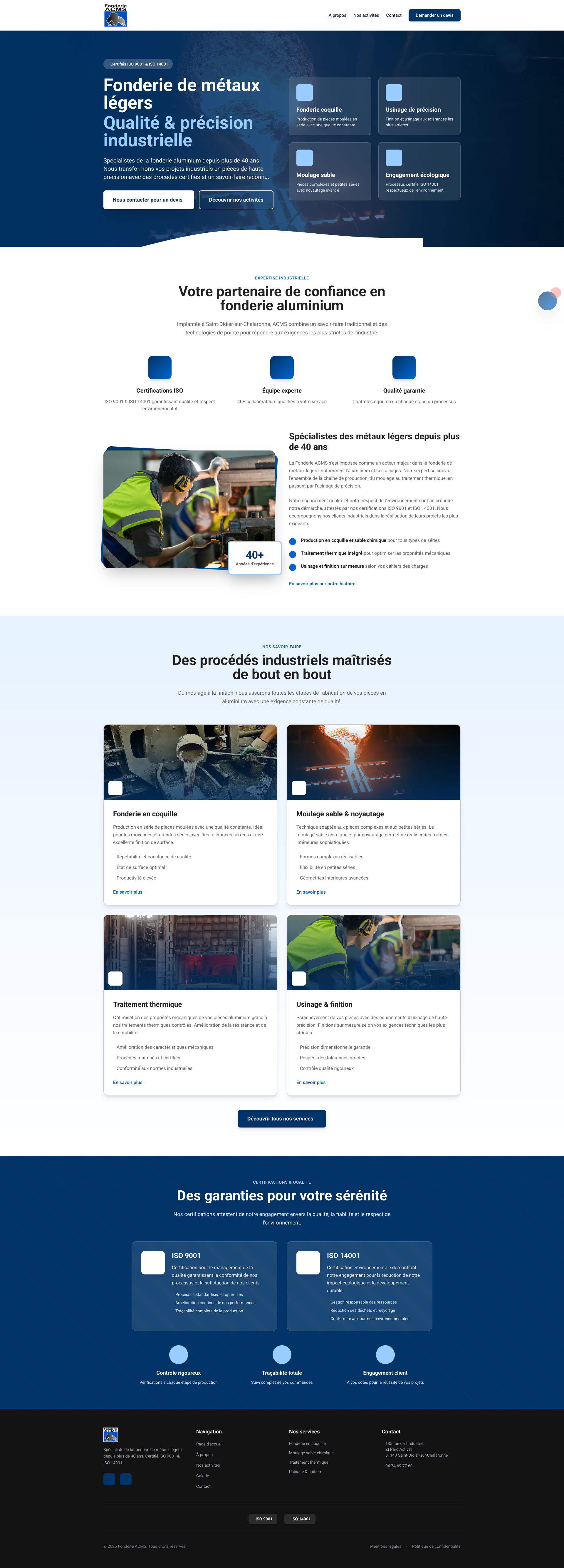 Aperçu du site
