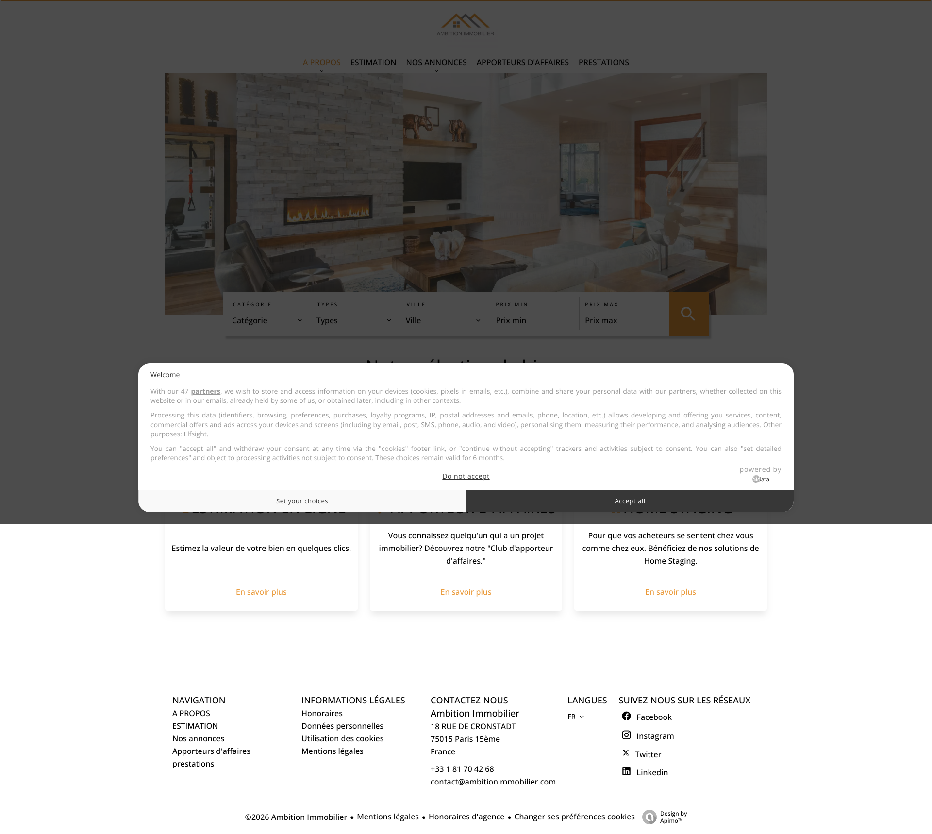 Aperçu du site
