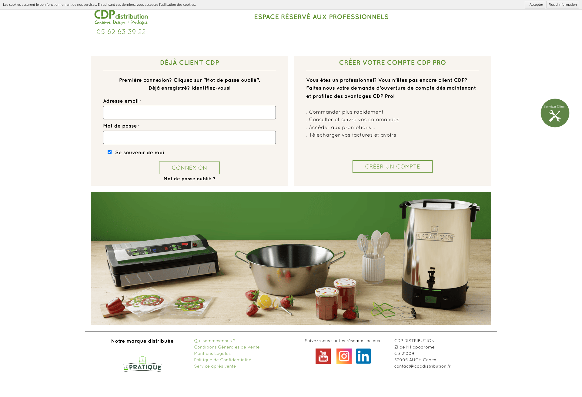Aperçu du site