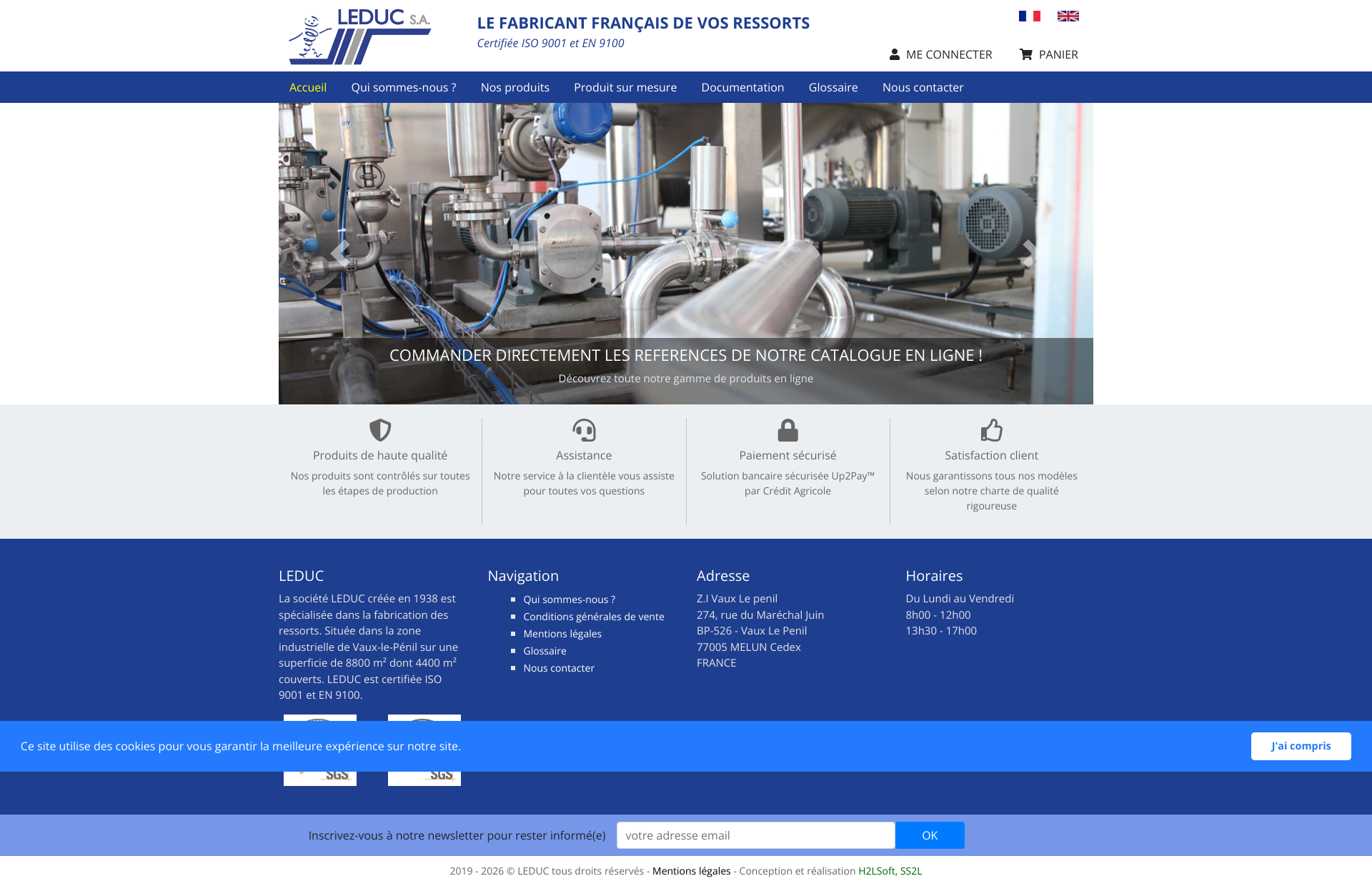 Aperçu du site