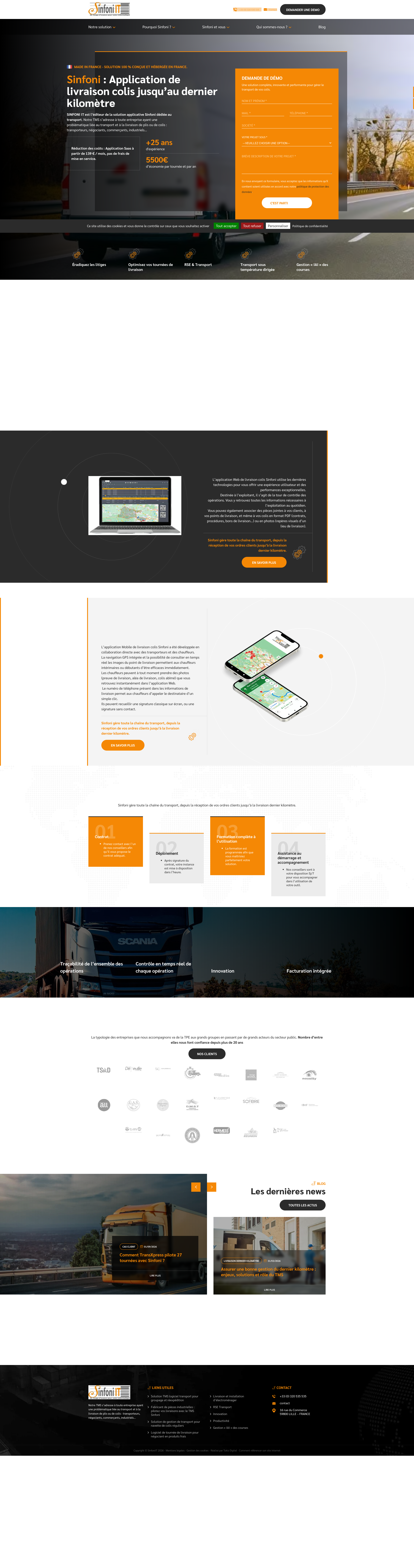 Aperçu du site