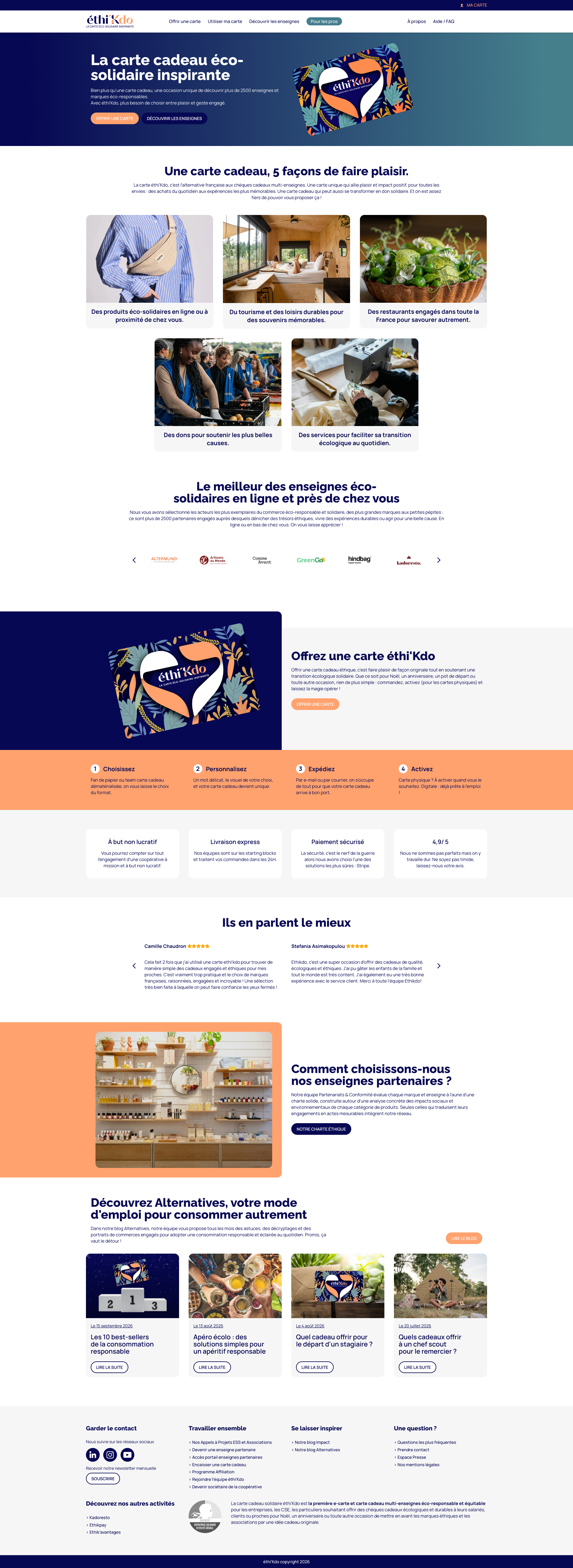 Aperçu du site