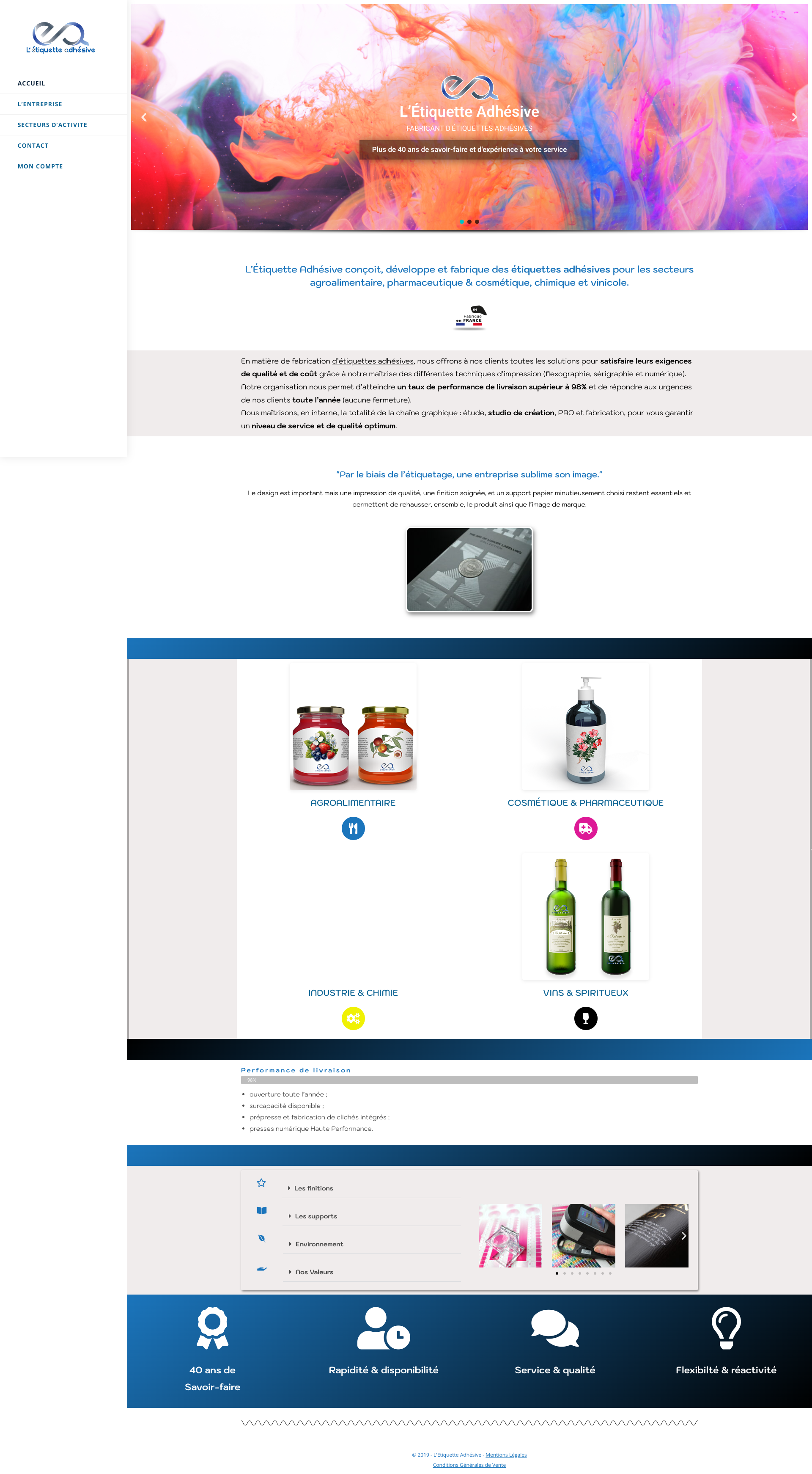 Aperçu du site