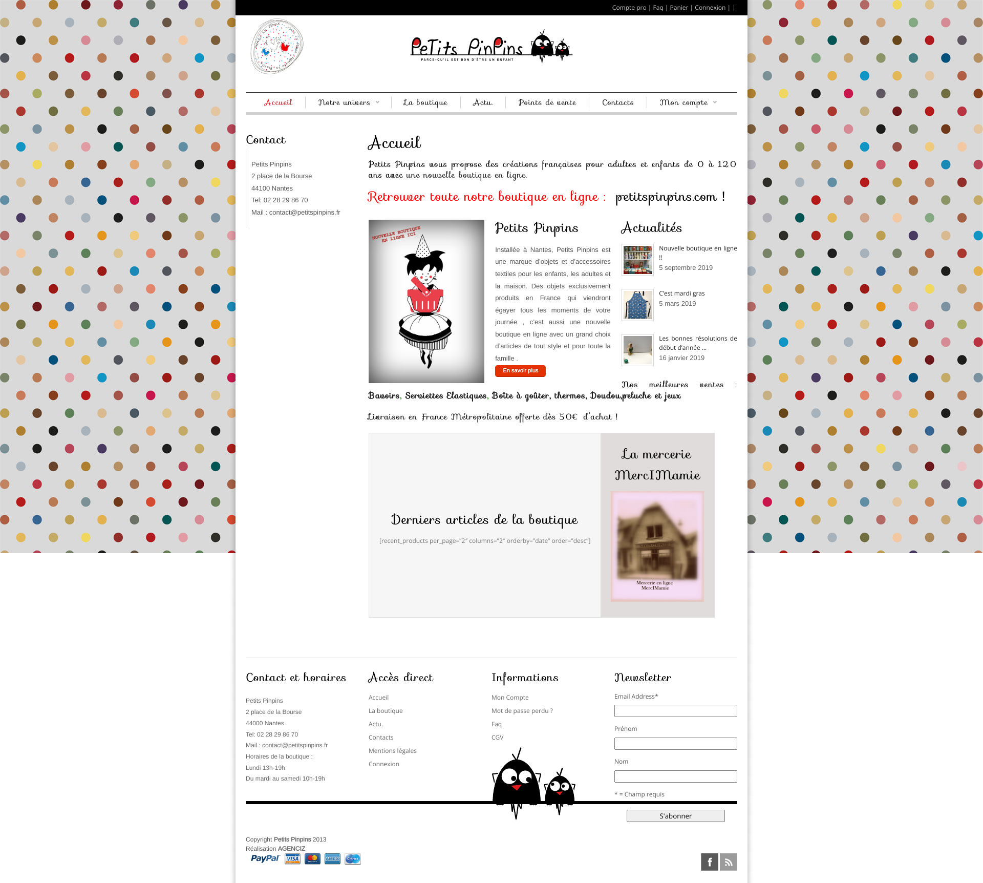 Aperçu du site