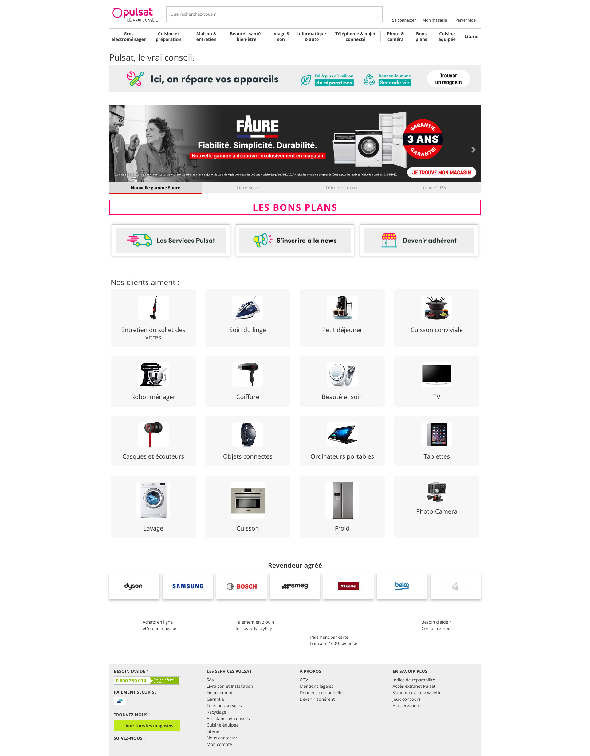 Aperçu du site