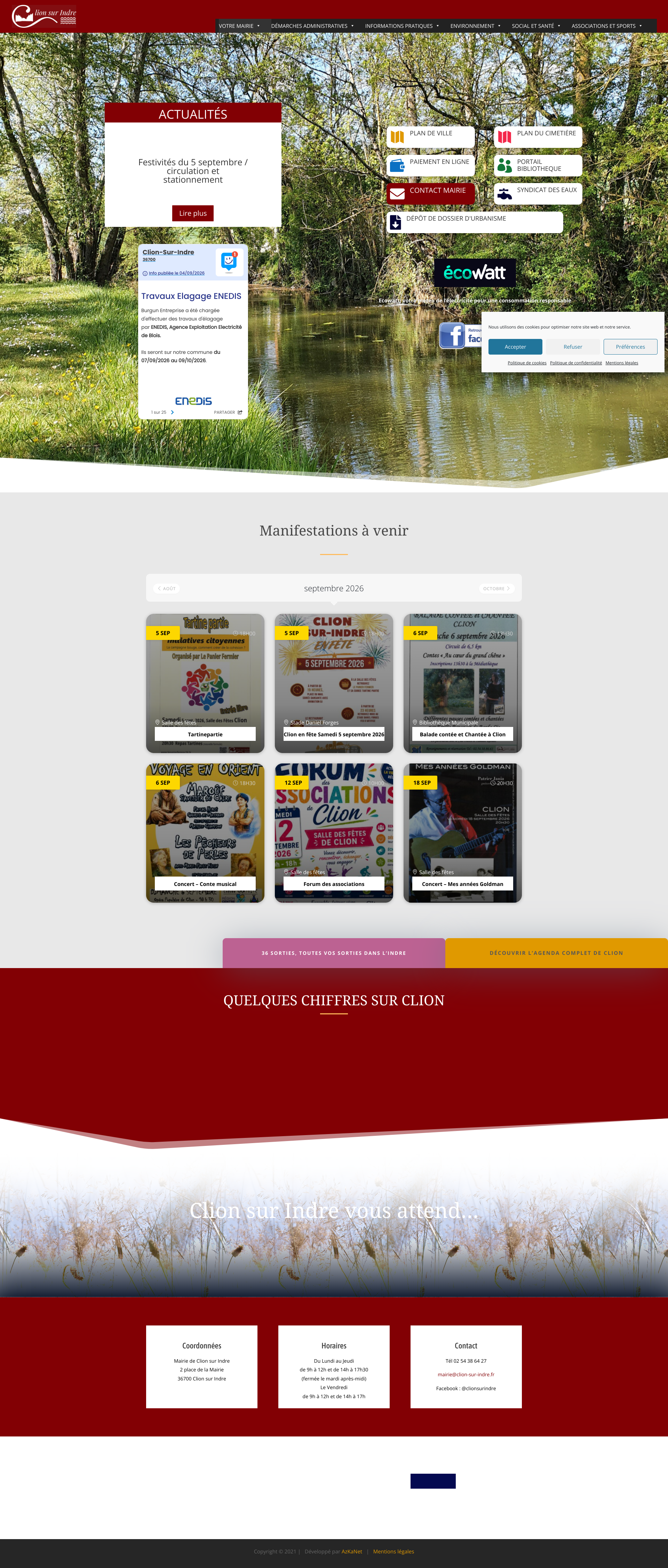 Aperçu du site