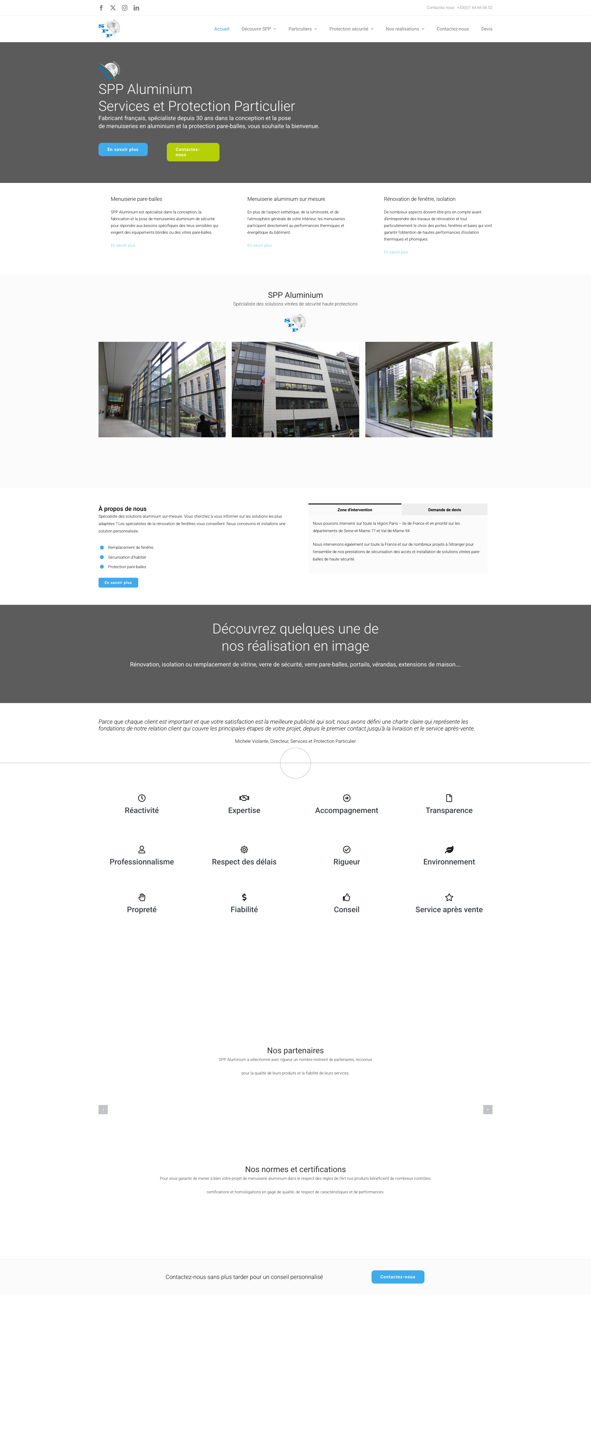 Aperçu du site