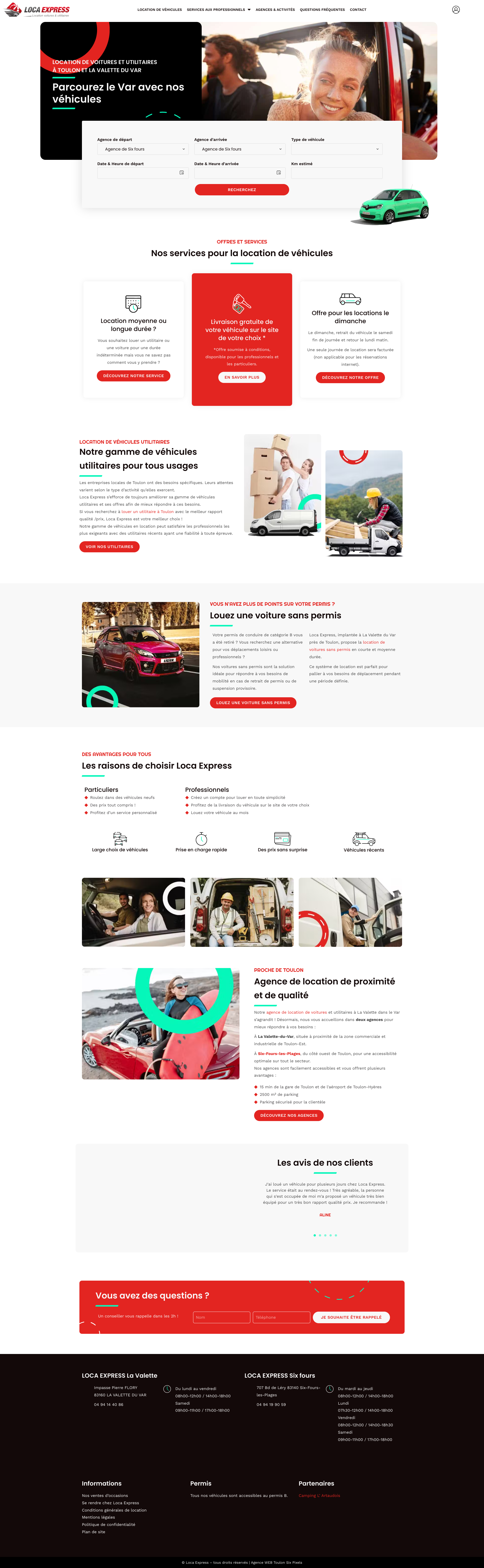 Aperçu du site