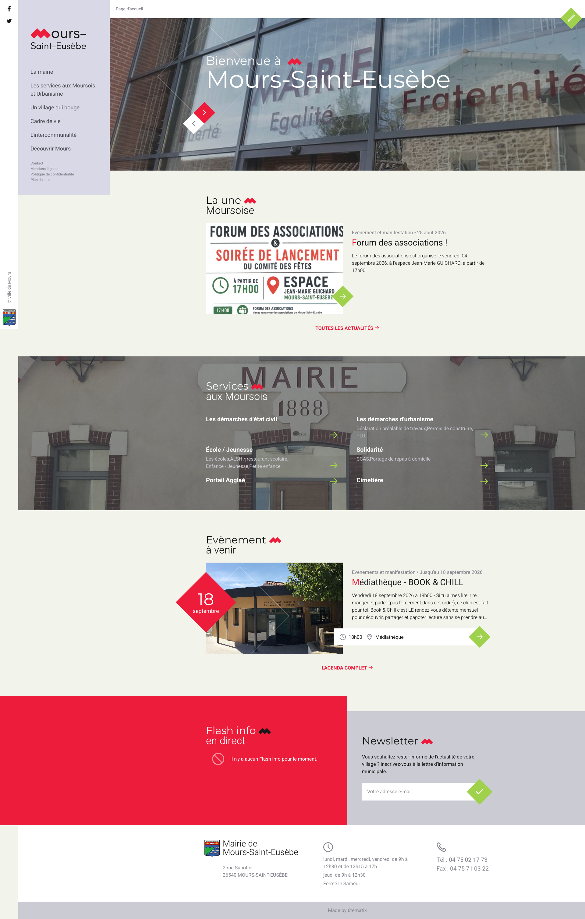 Aperçu du site