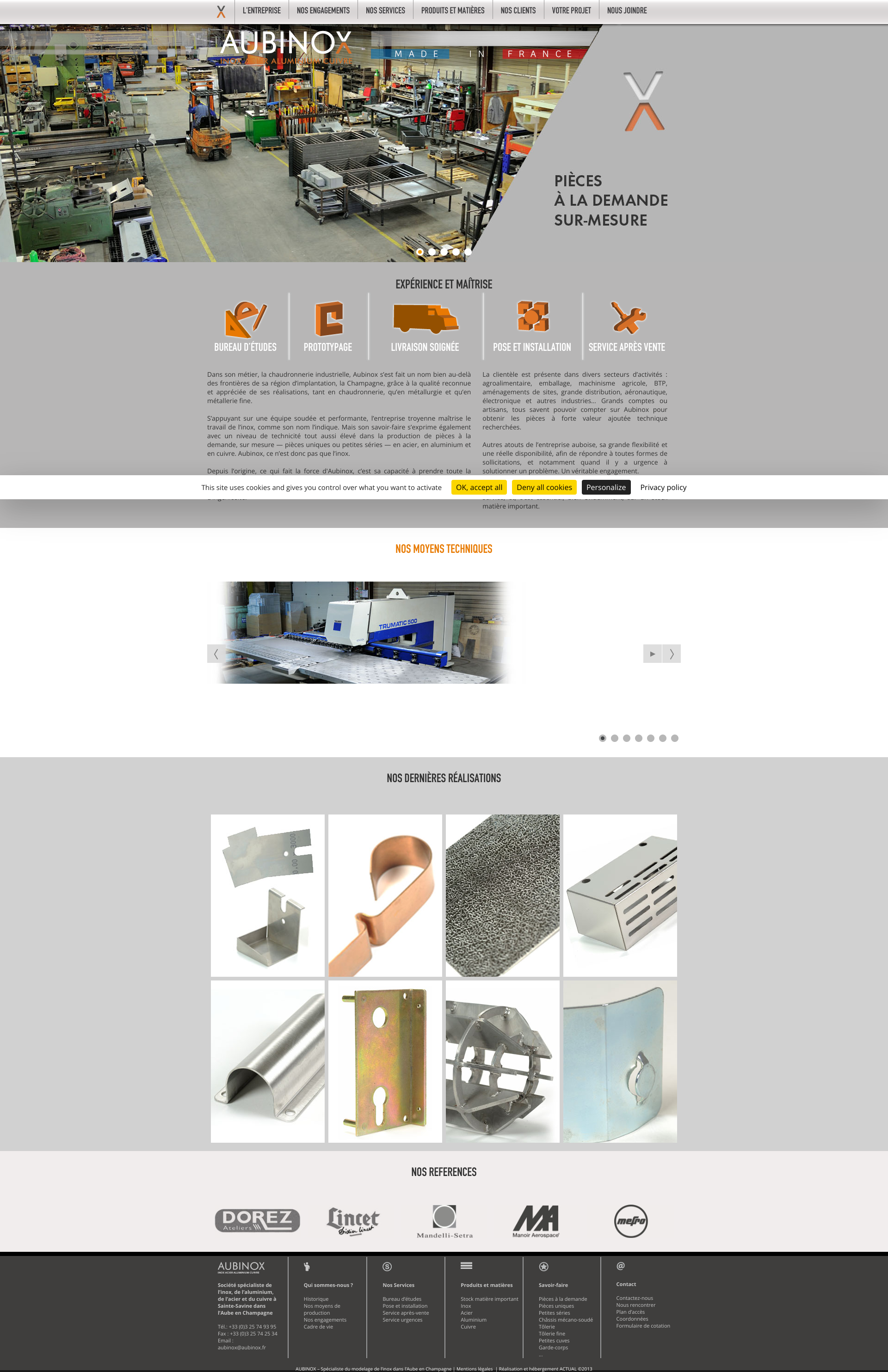 Aperçu du site