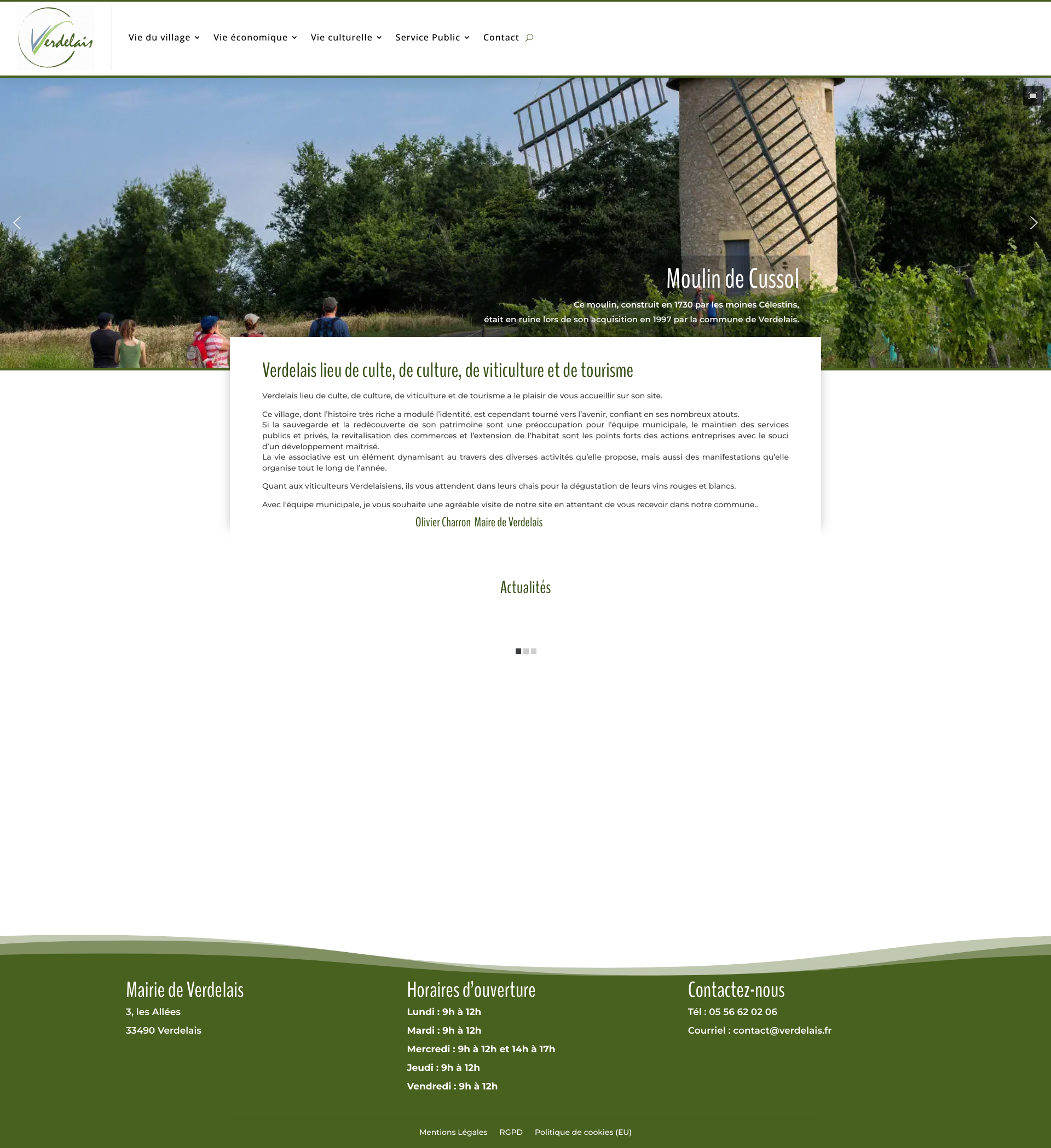 Aperçu du site