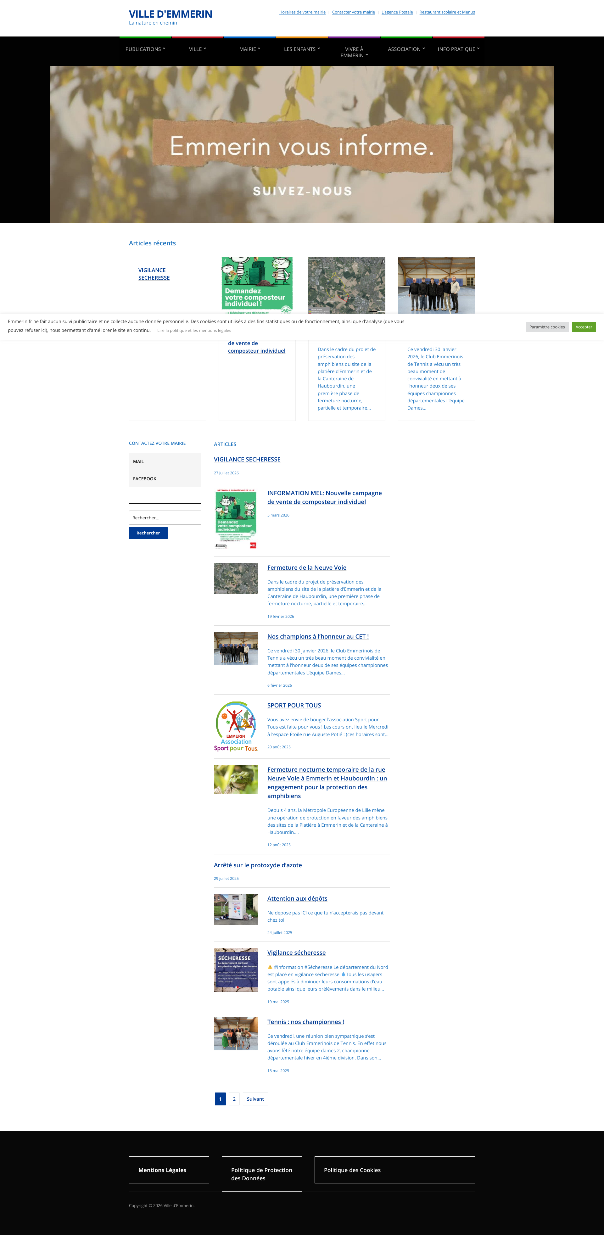 Aperçu du site