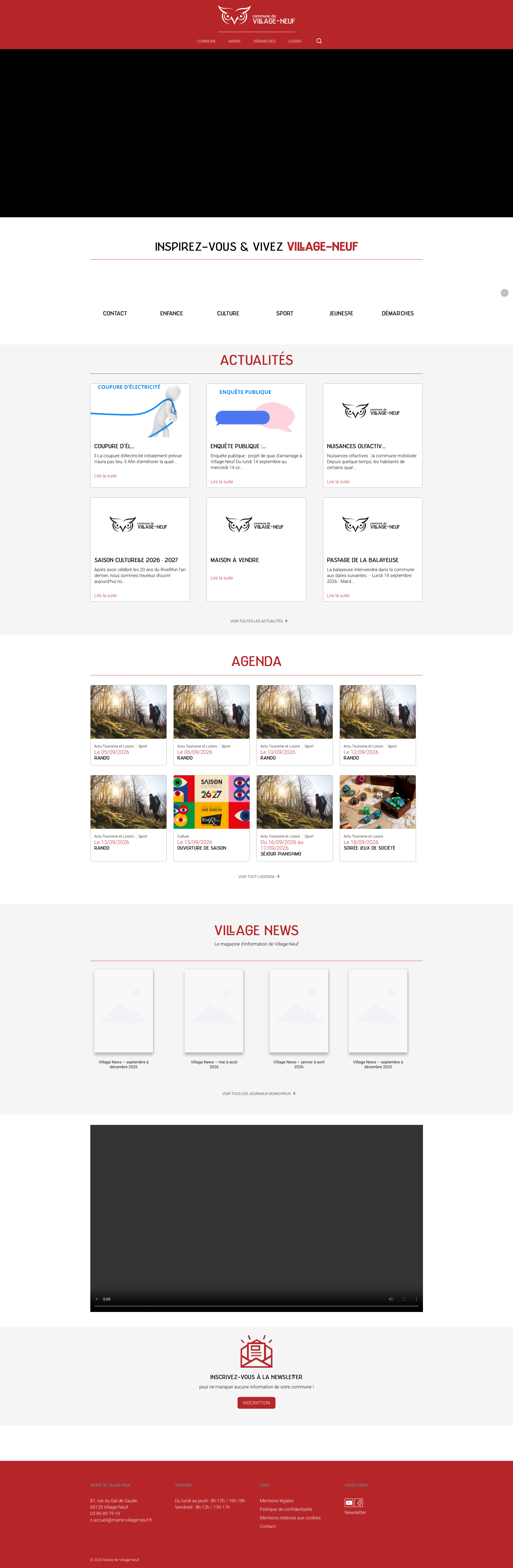 Aperçu du site