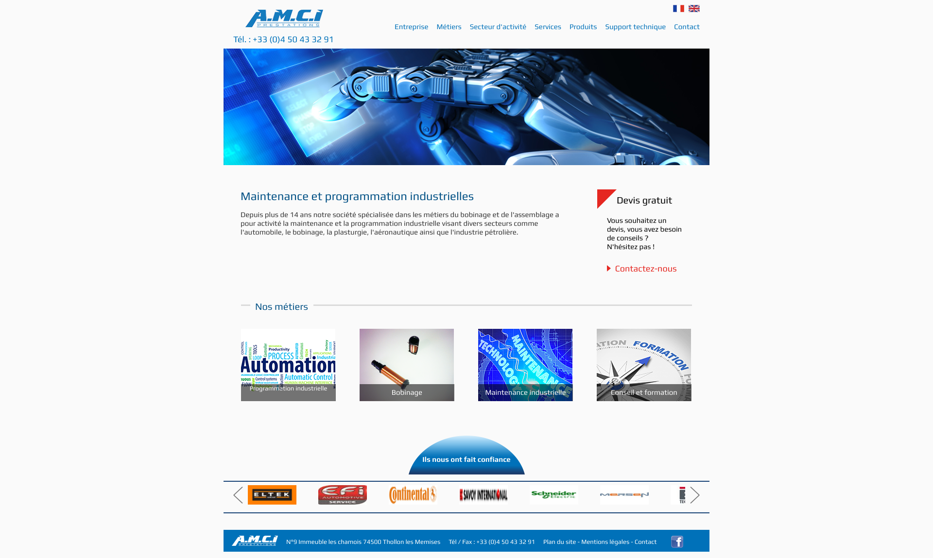 Aperçu du site