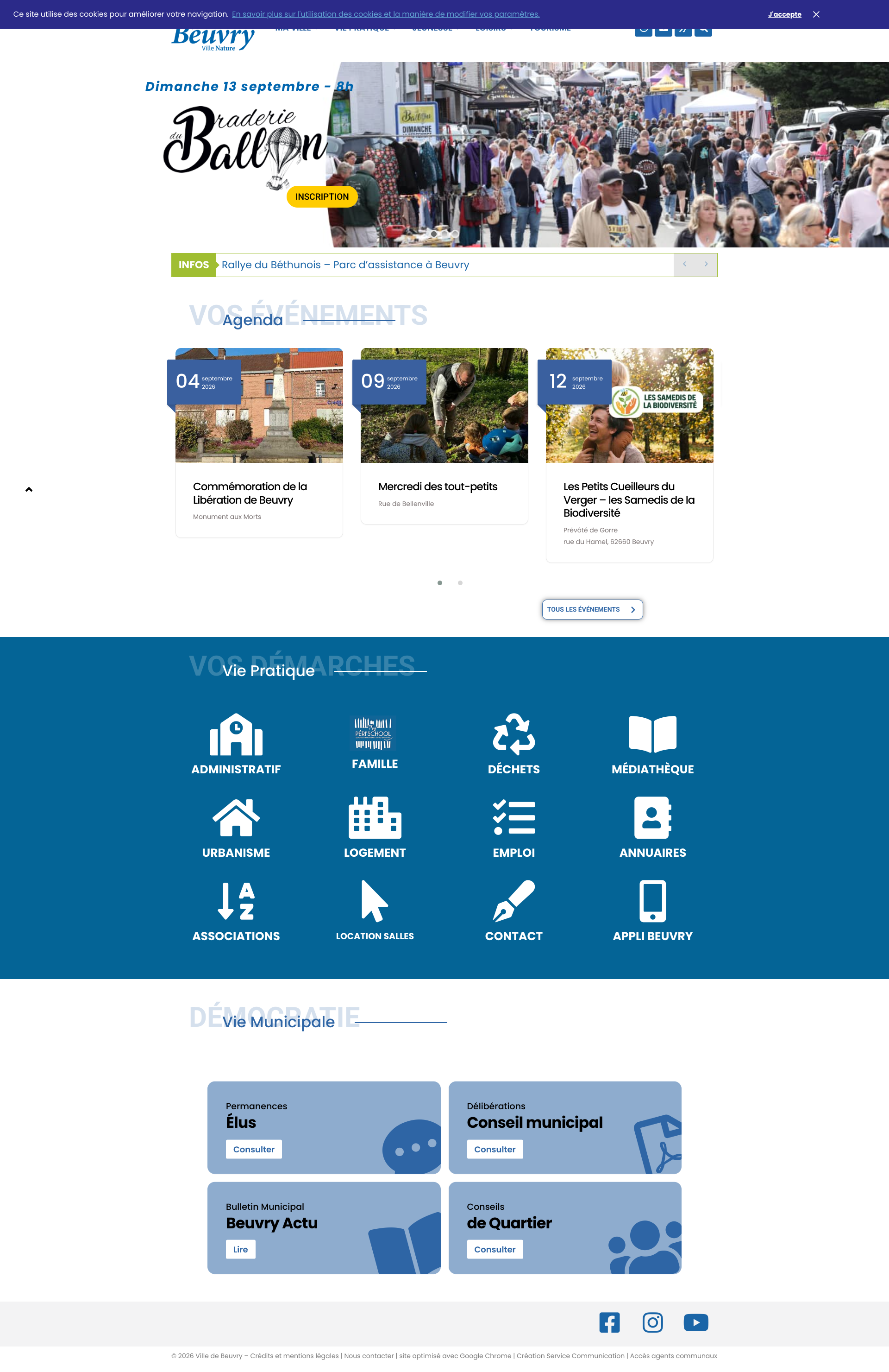 Aperçu du site