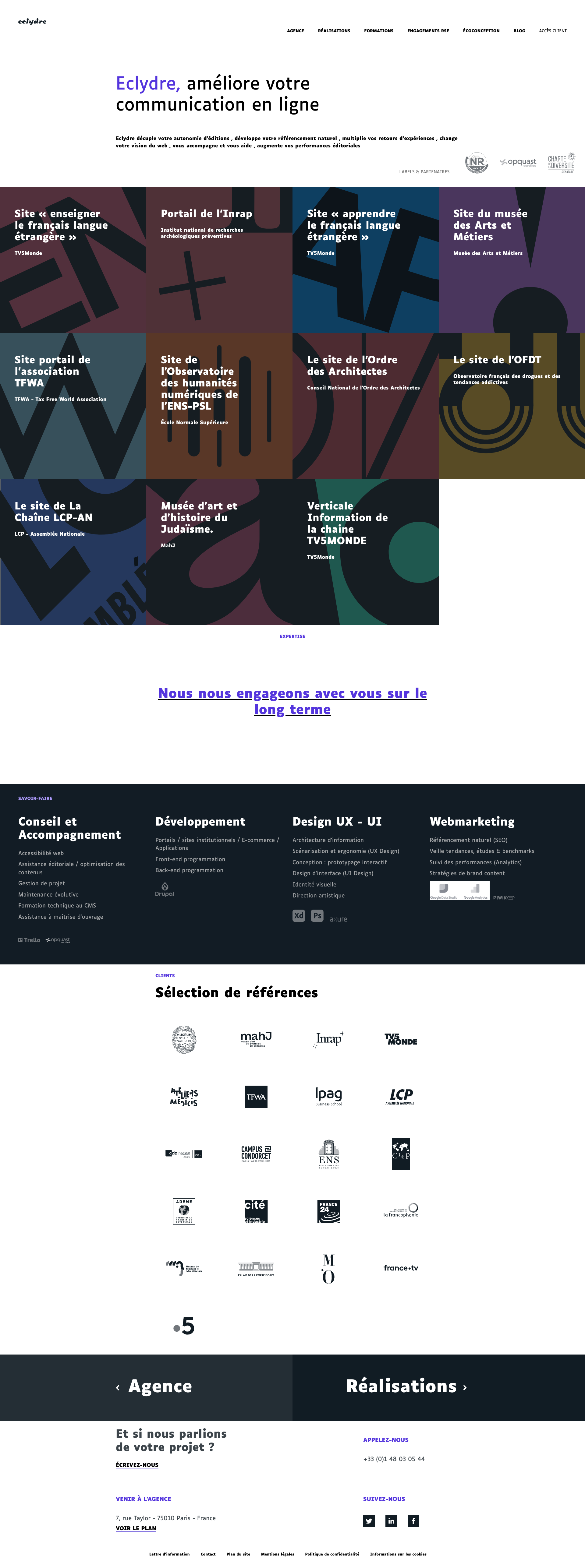 Aperçu du site