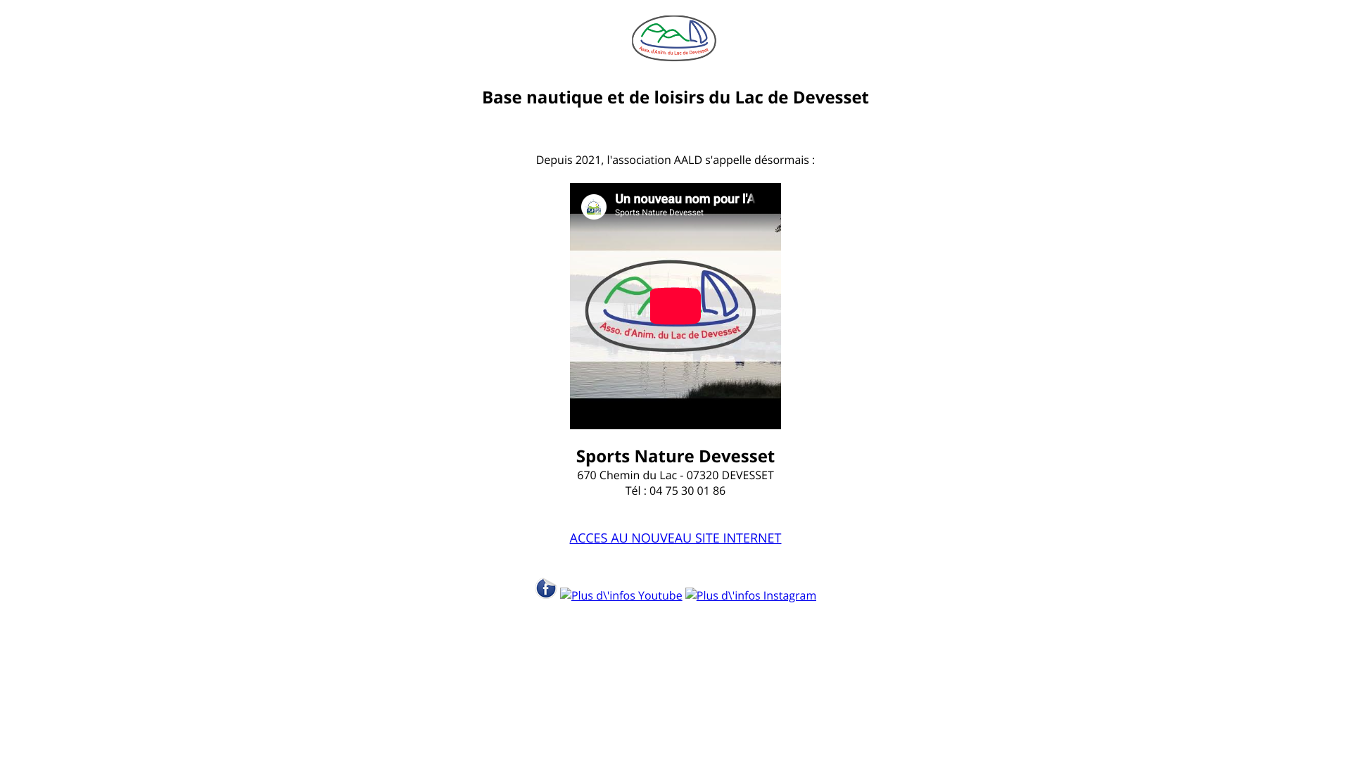 Aperçu du site