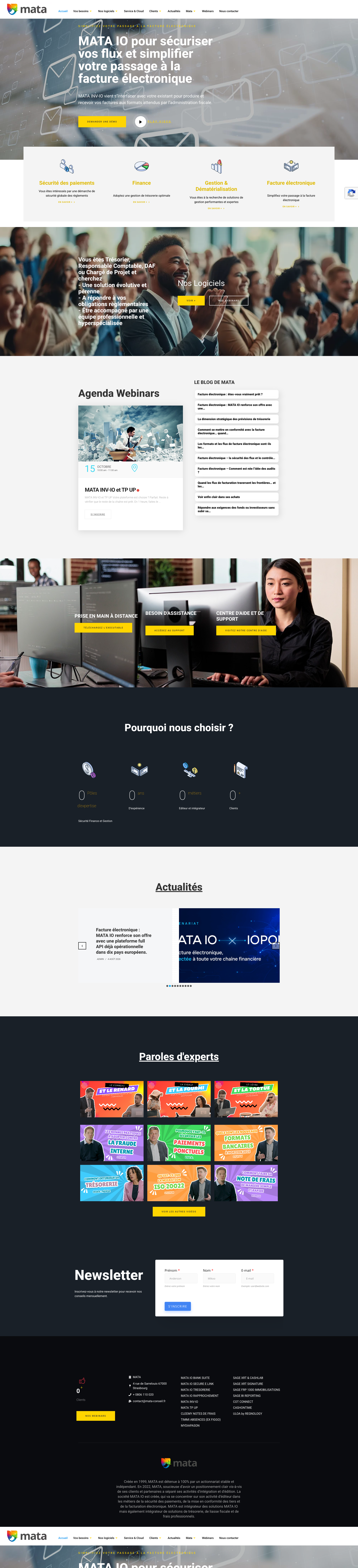 Aperçu du site