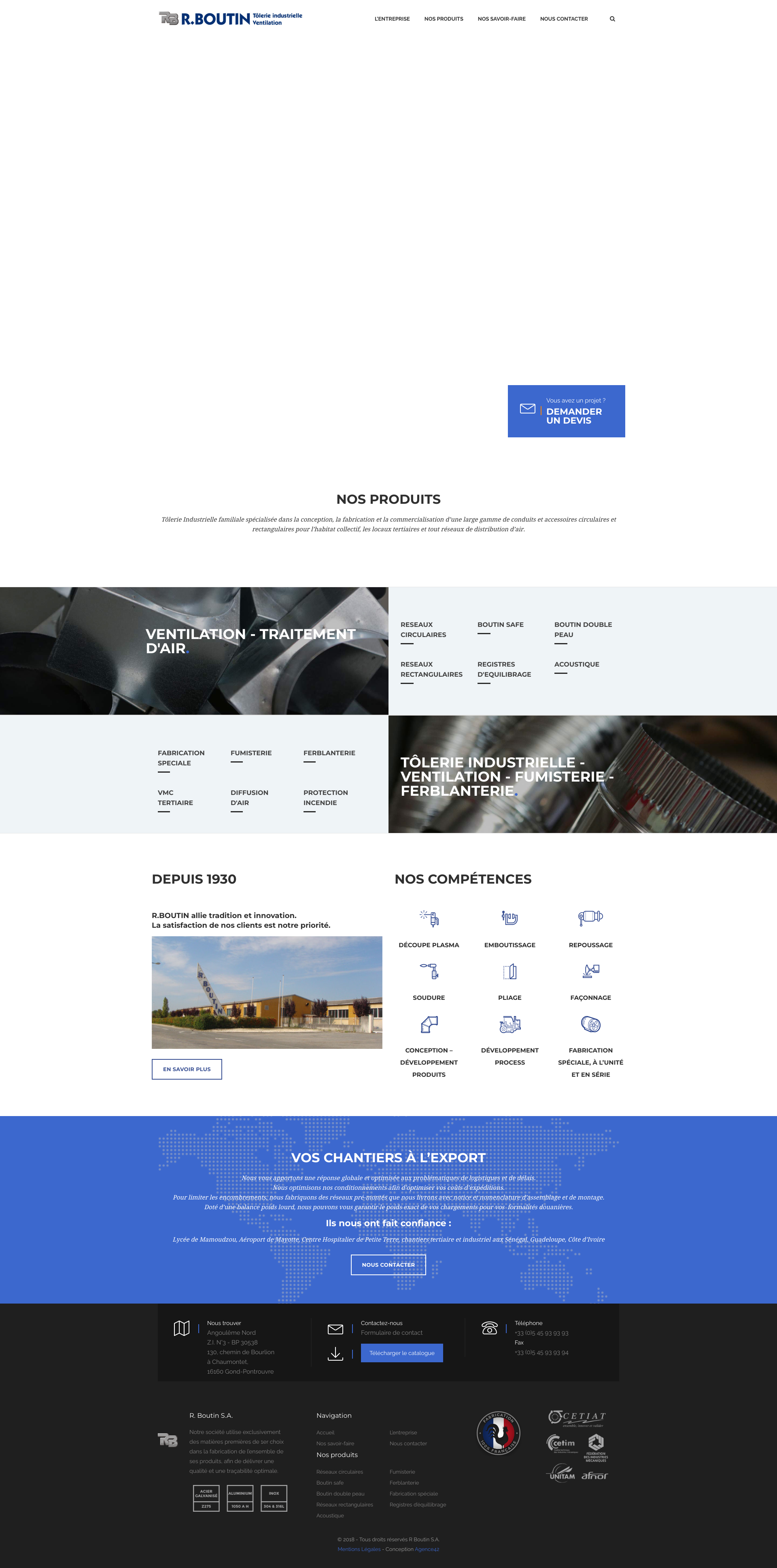 Aperçu du site