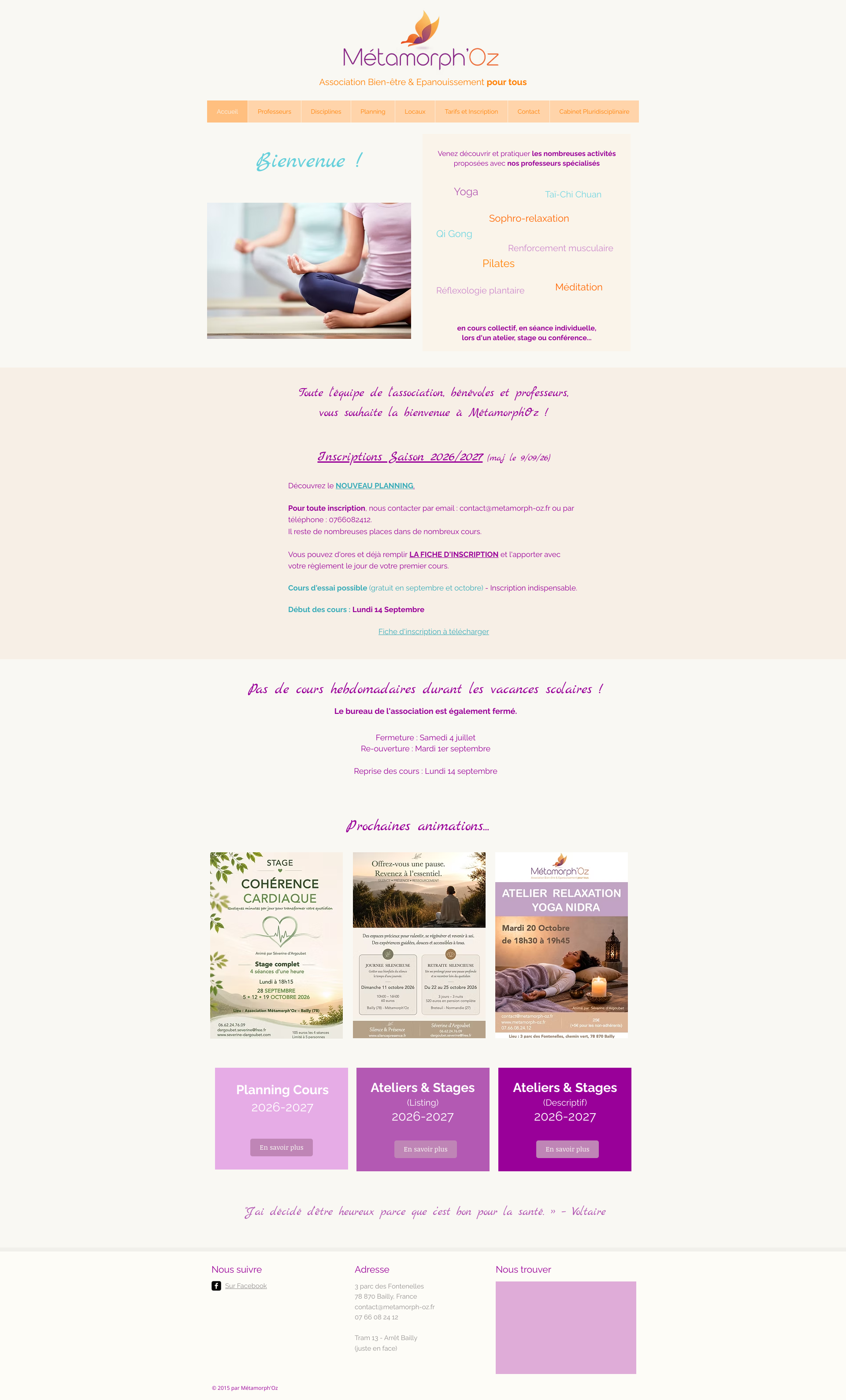 Aperçu du site