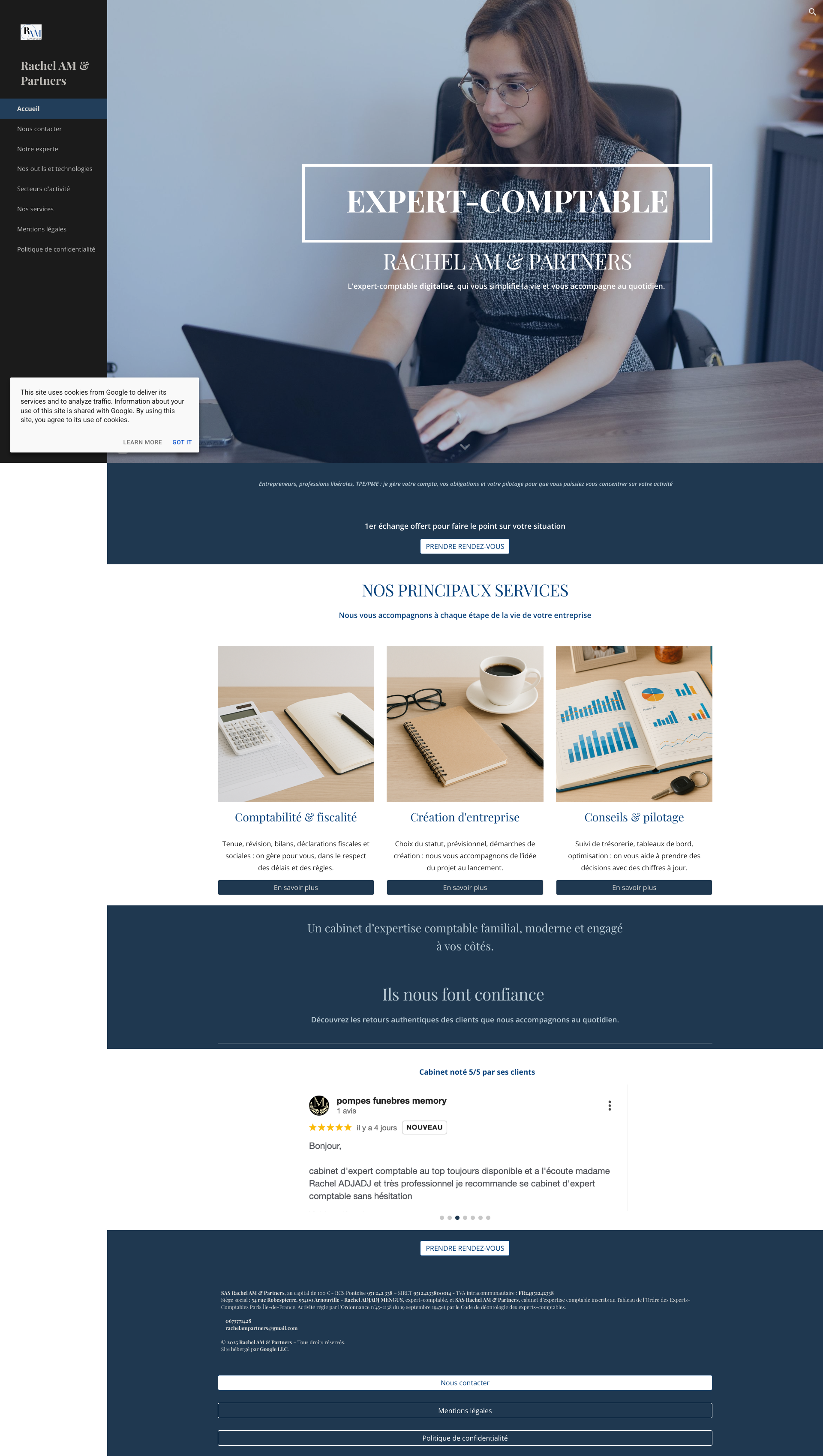 Aperçu du site