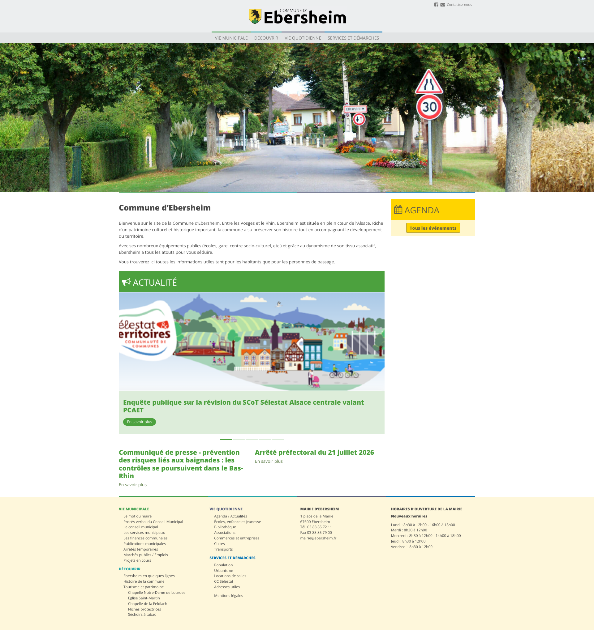 Aperçu du site