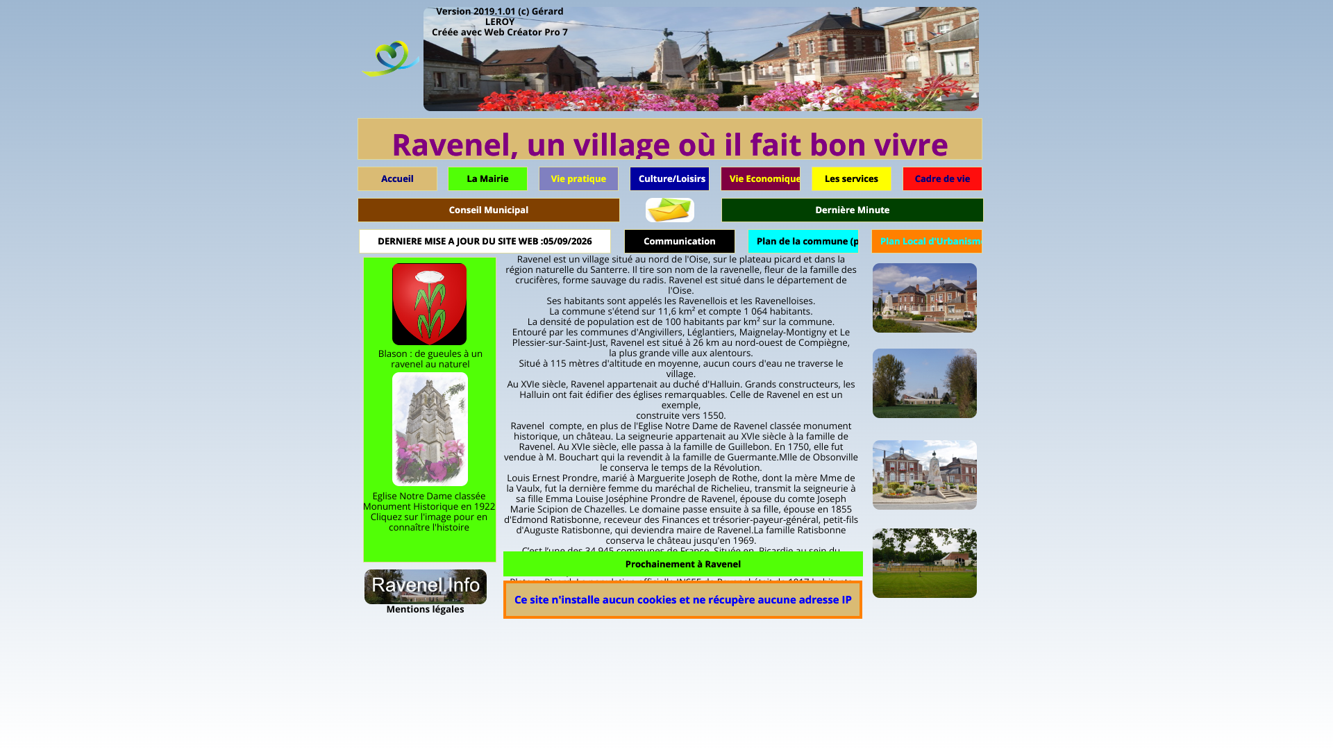 Aperçu du site
