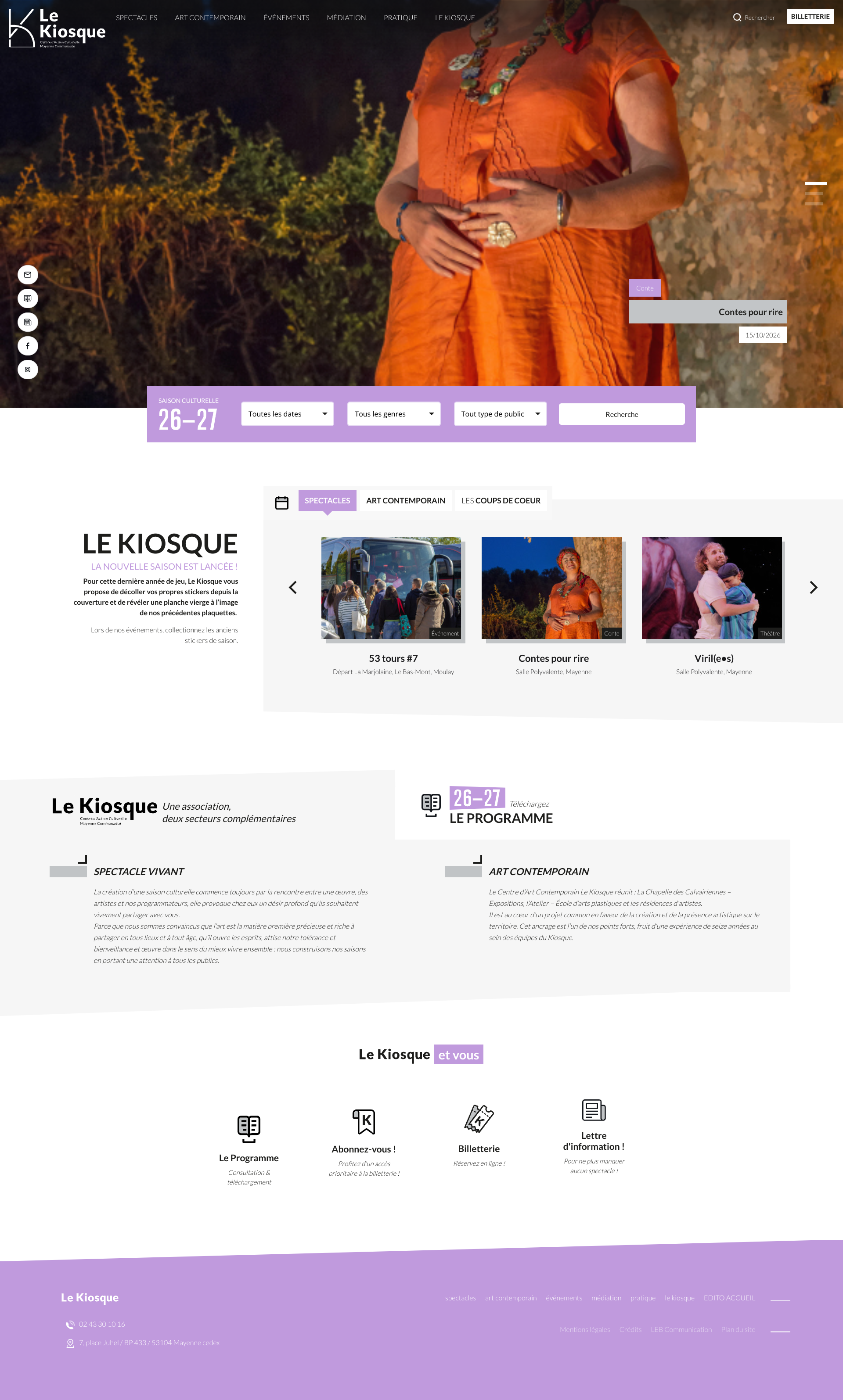 Aperçu du site