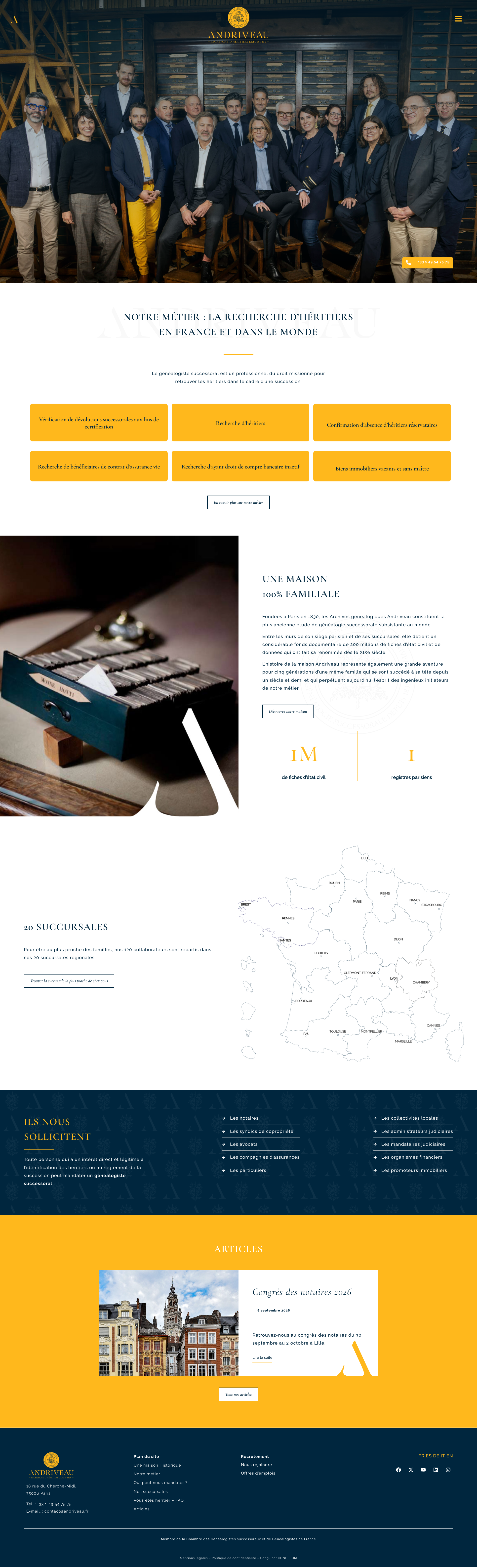 Aperçu du site