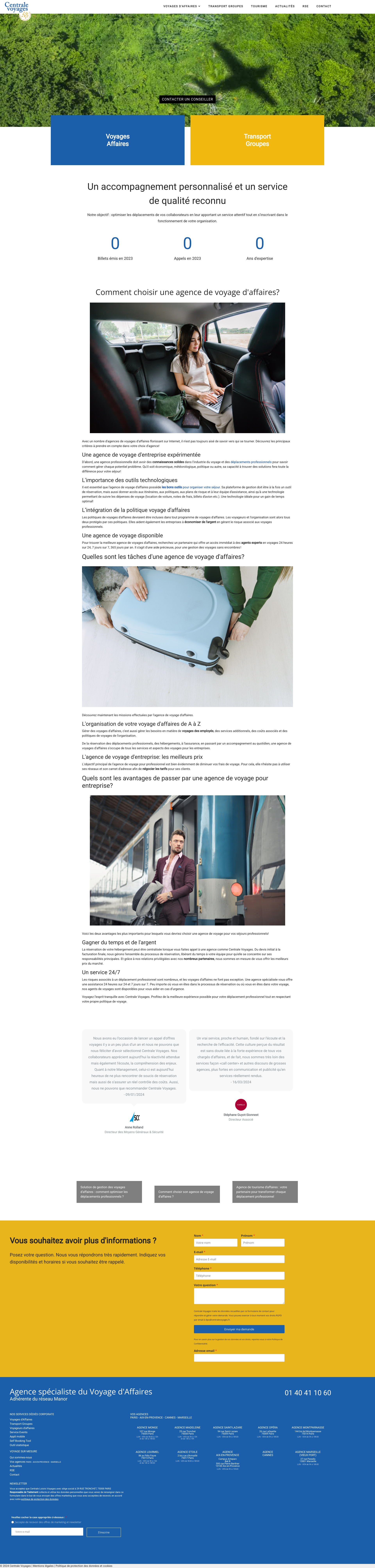 Aperçu du site