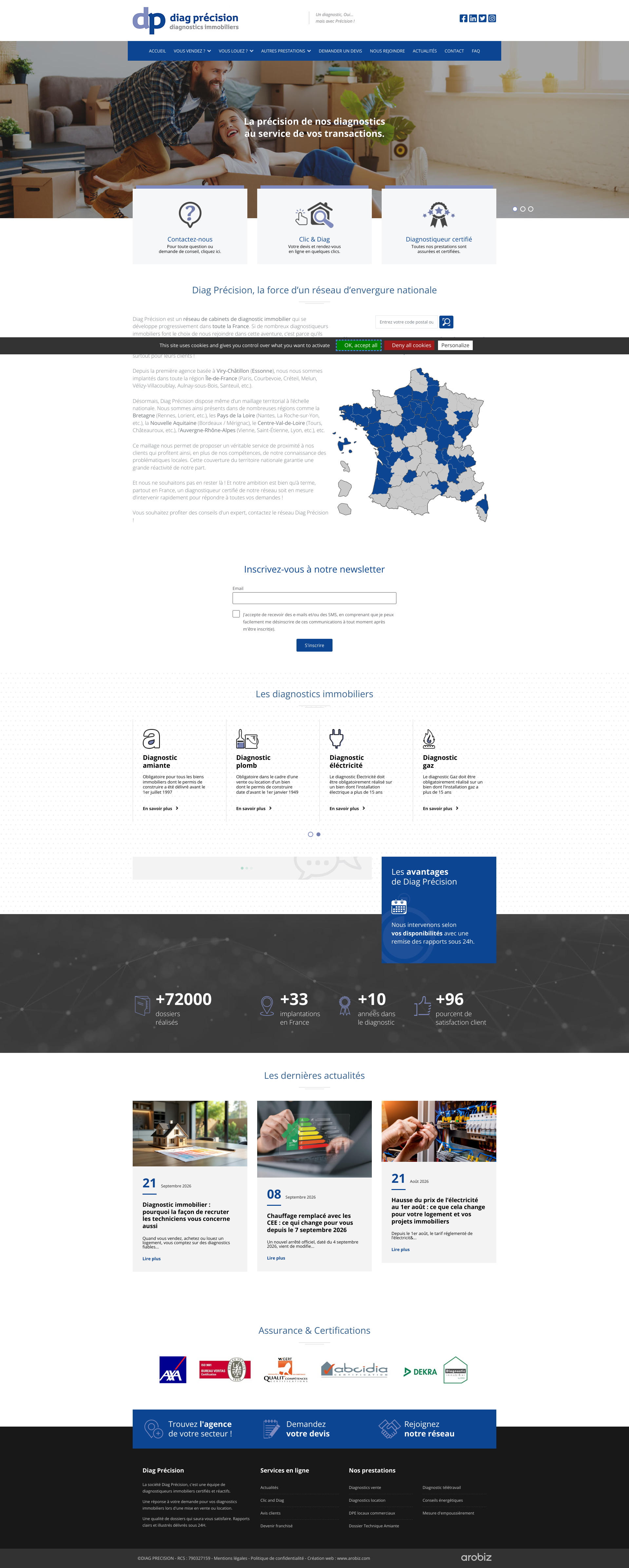 Aperçu du site