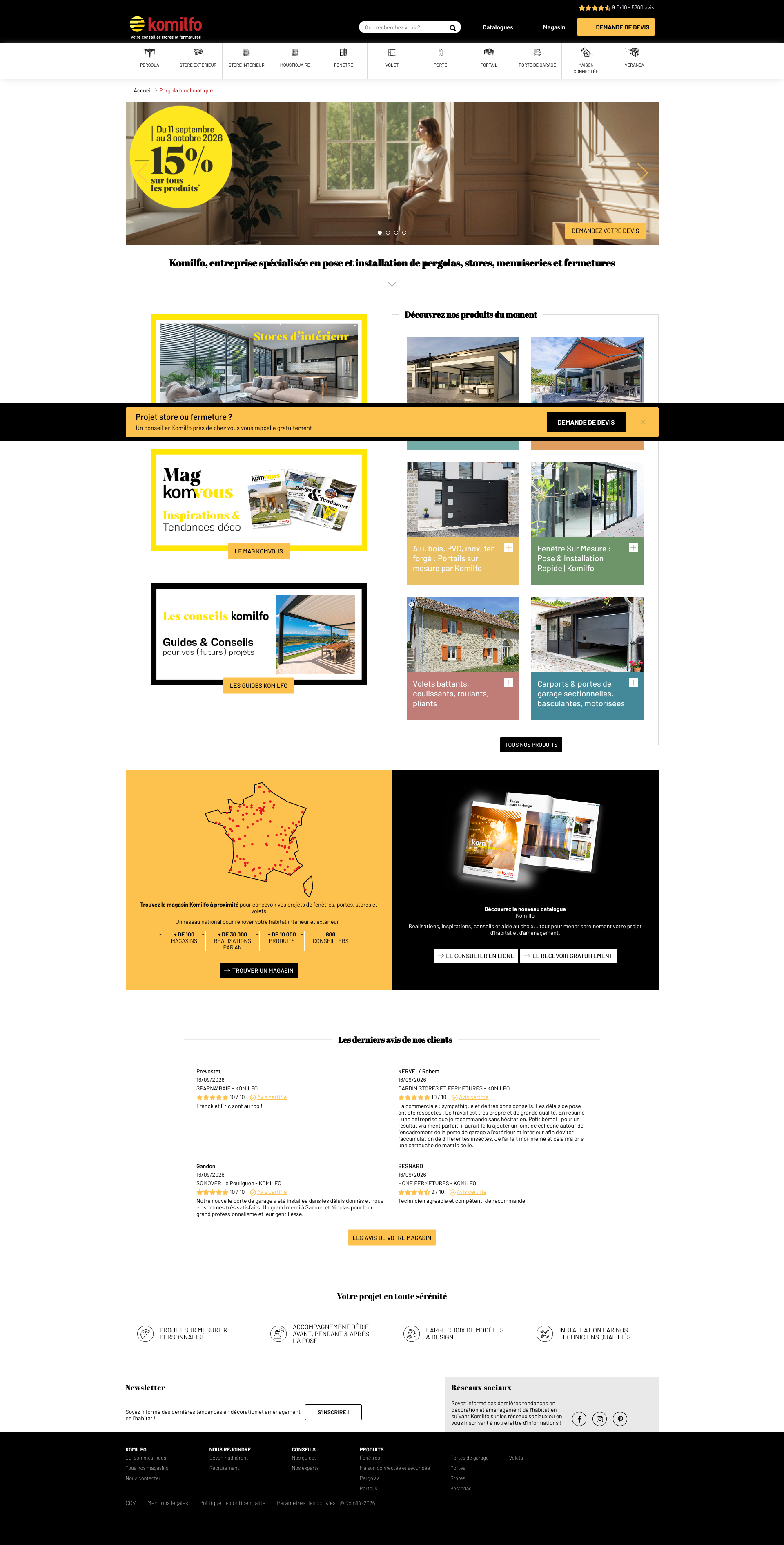 Aperçu du site