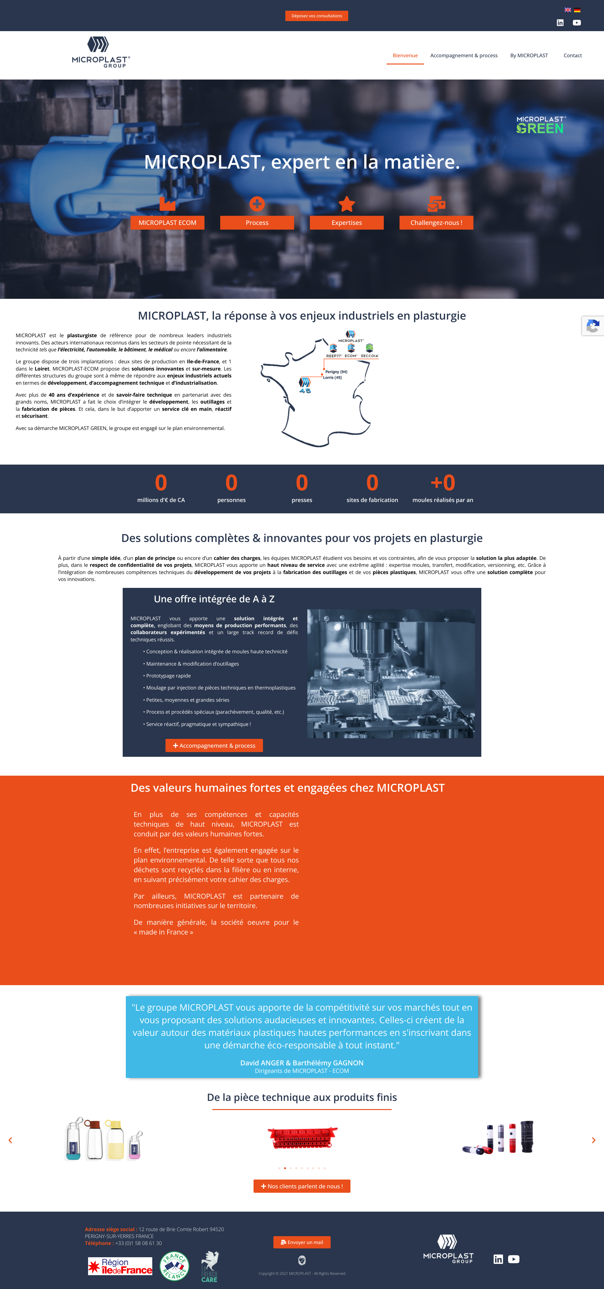 Aperçu du site