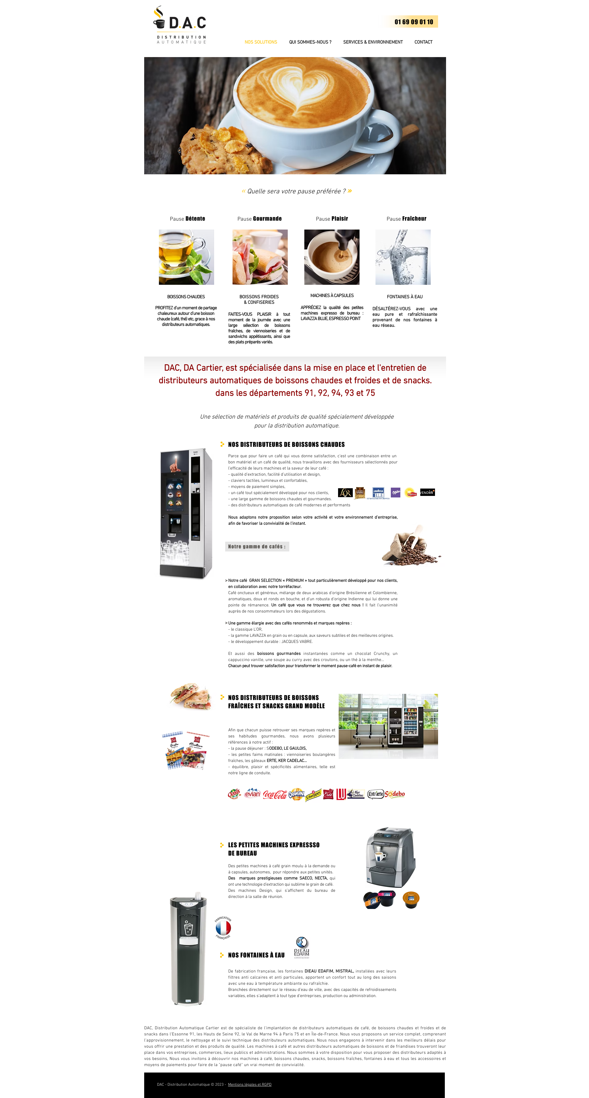 Aperçu du site